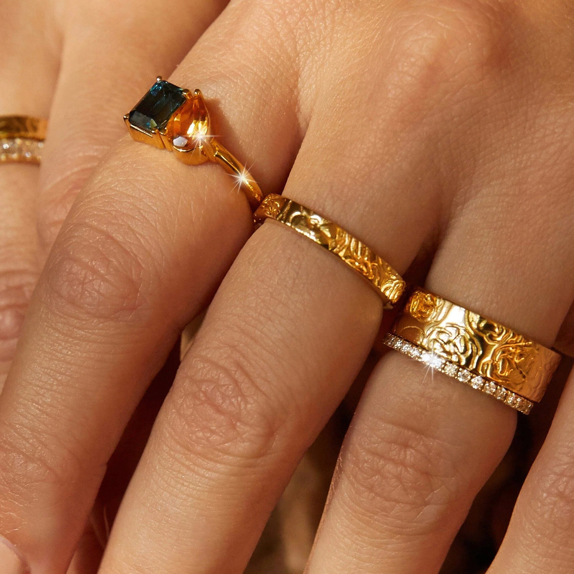 AURATE X MACENNA: Mini Rose Garden Ring - Image 12