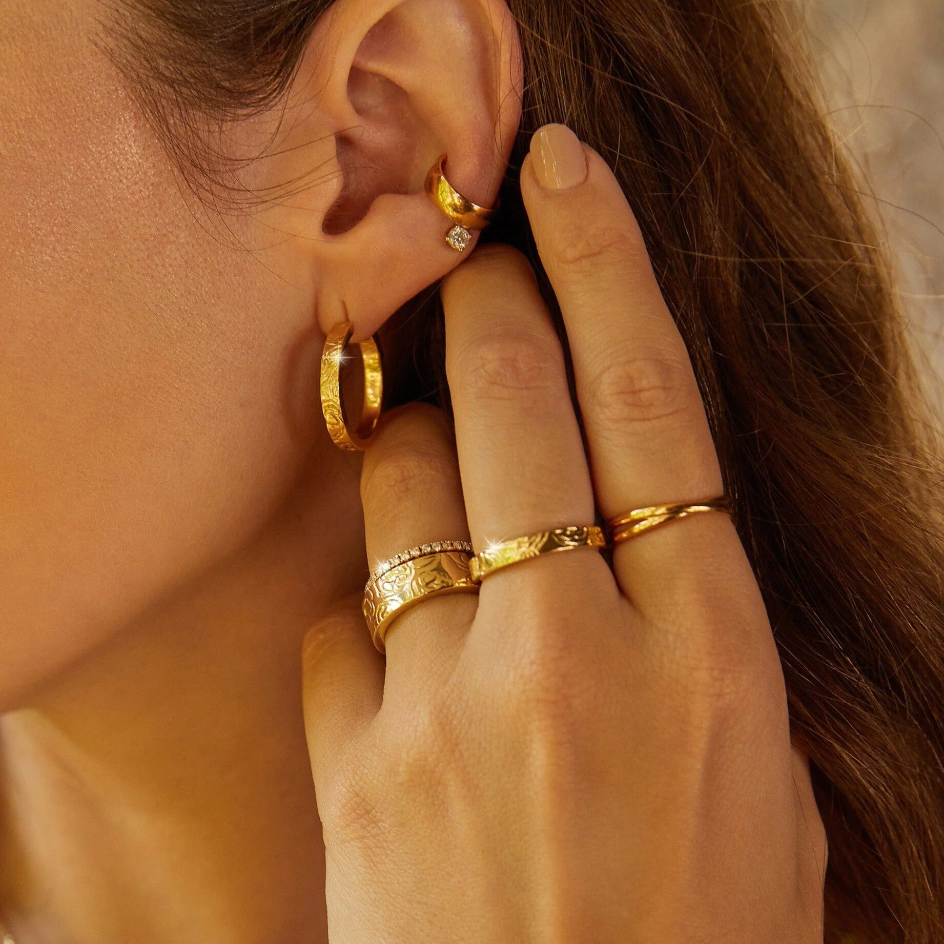 AURATE X MACENNA: Mini Rose Garden Ring - Image 16