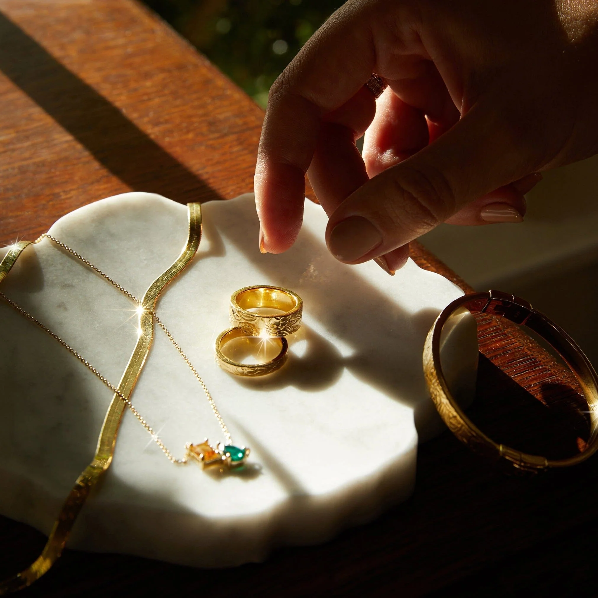 AURATE X MACENNA: Mini Rose Garden Ring - Image 7