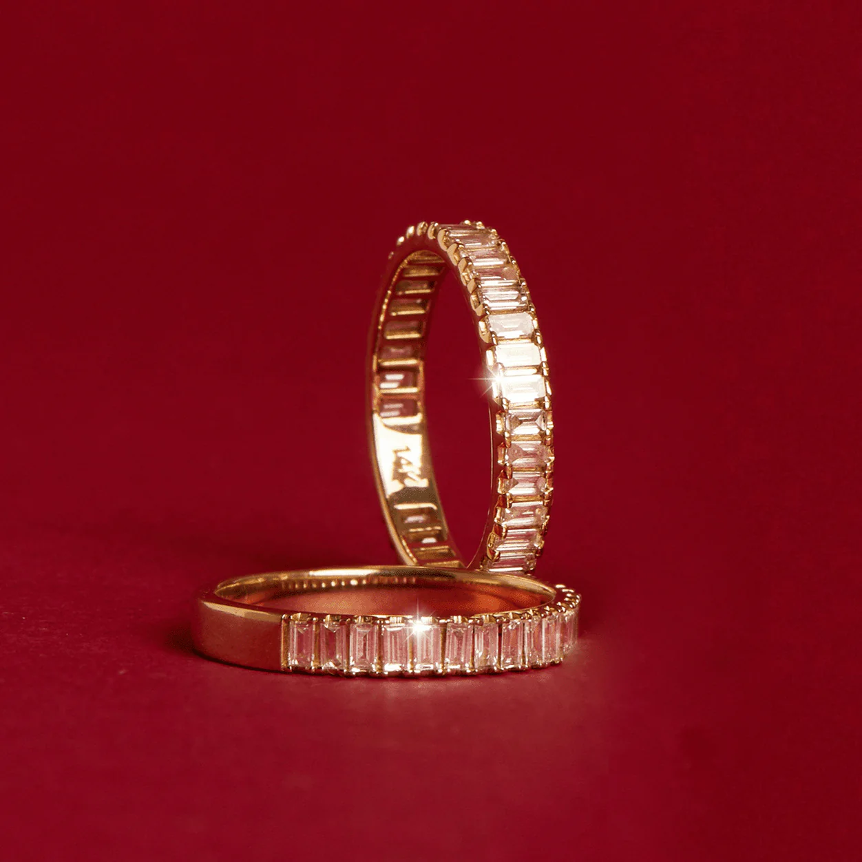 Bold Diamond Baguette Ring - Image 12