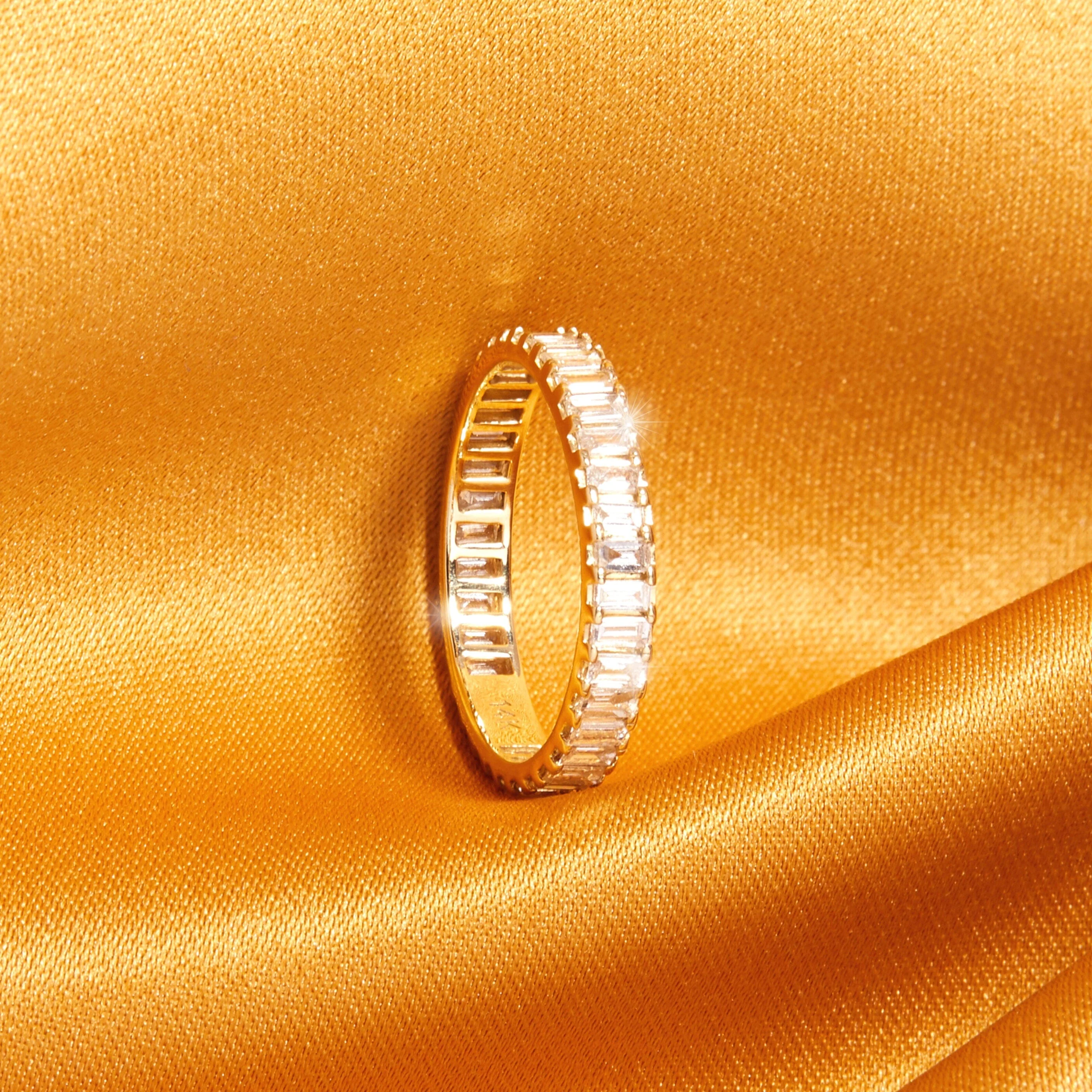 Bold Diamond Baguette Ring - Image 15