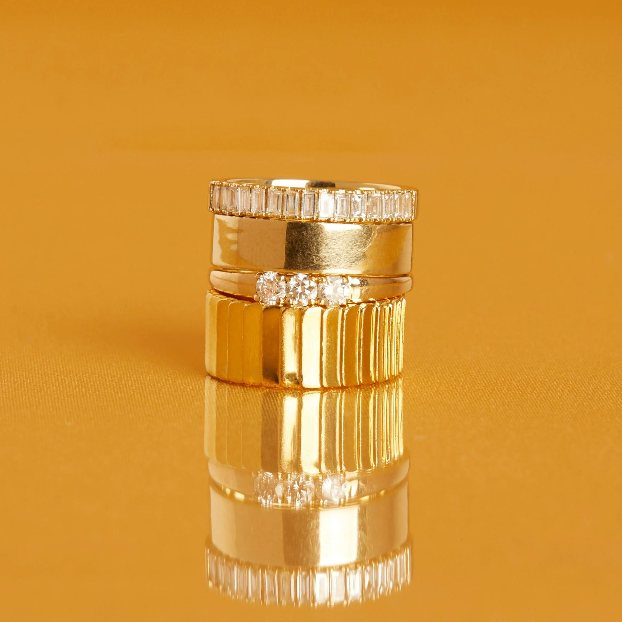 Bold Diamond Baguette Ring - Image 17