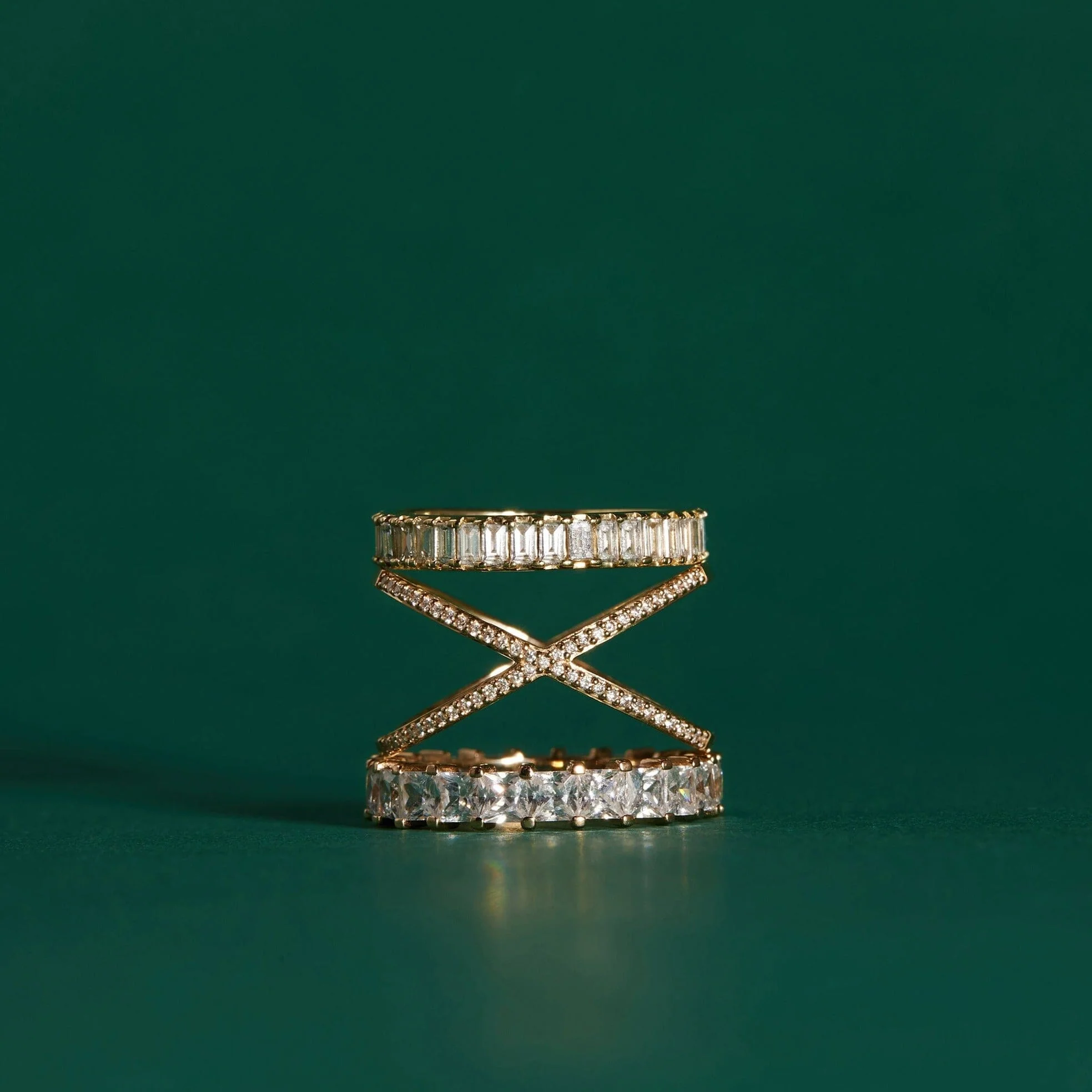 Bold Diamond Baguette Ring - Image 18