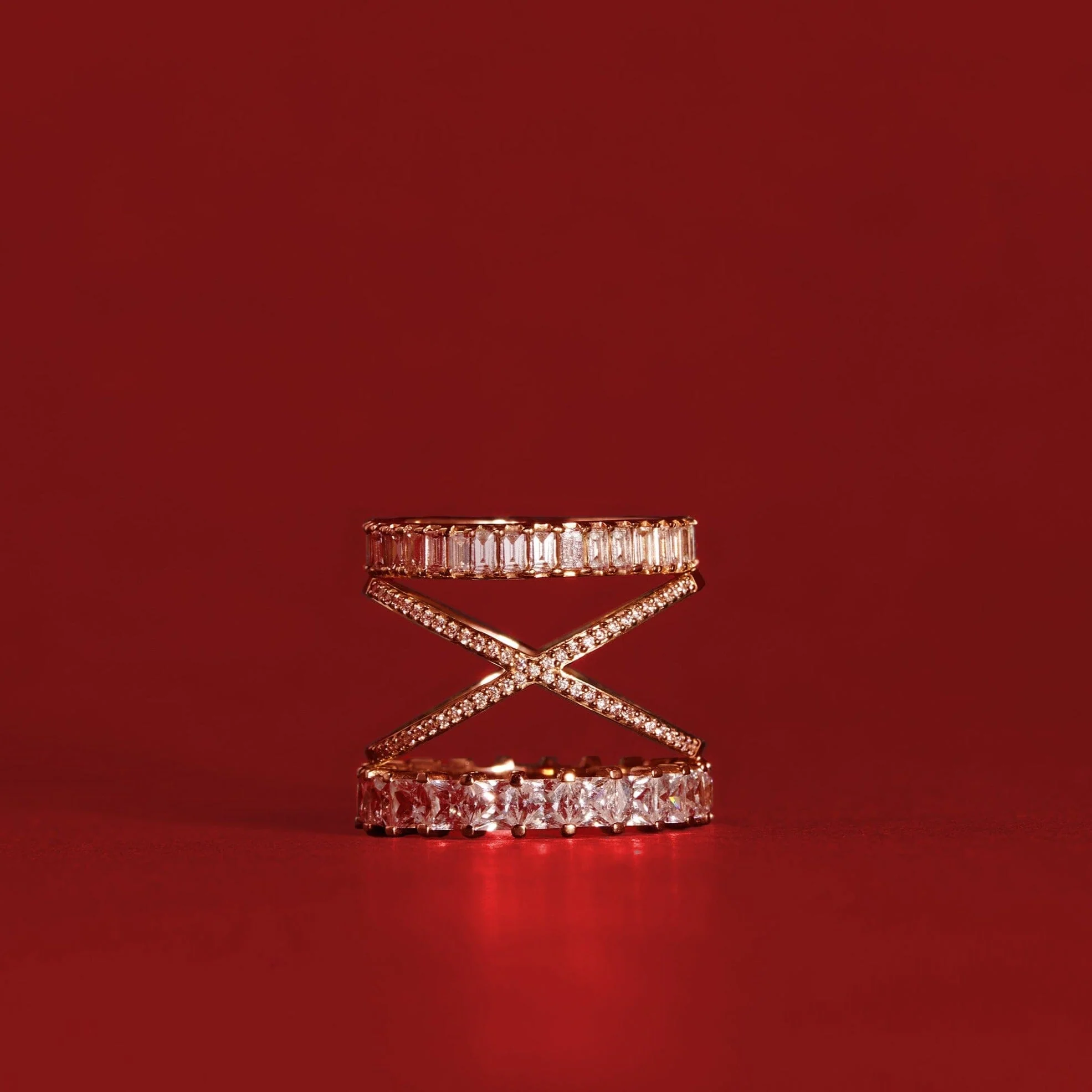 Bold Diamond Baguette Ring - Image 19