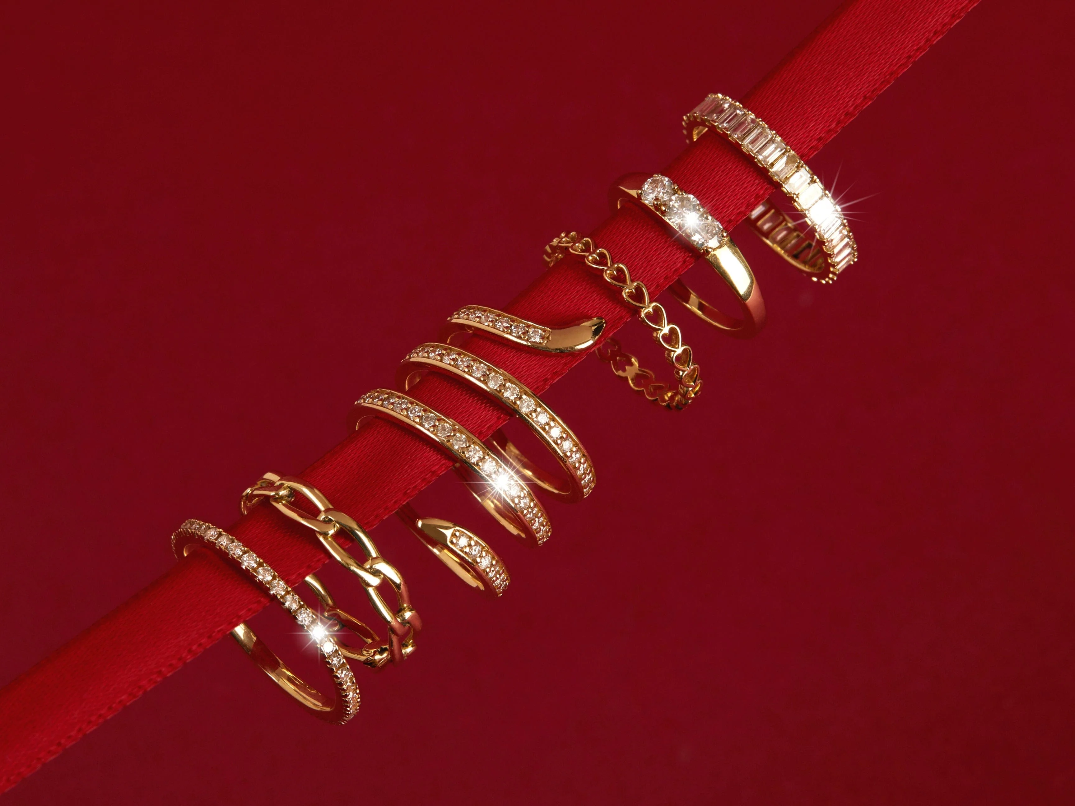 Bold Diamond Baguette Ring - Image 20