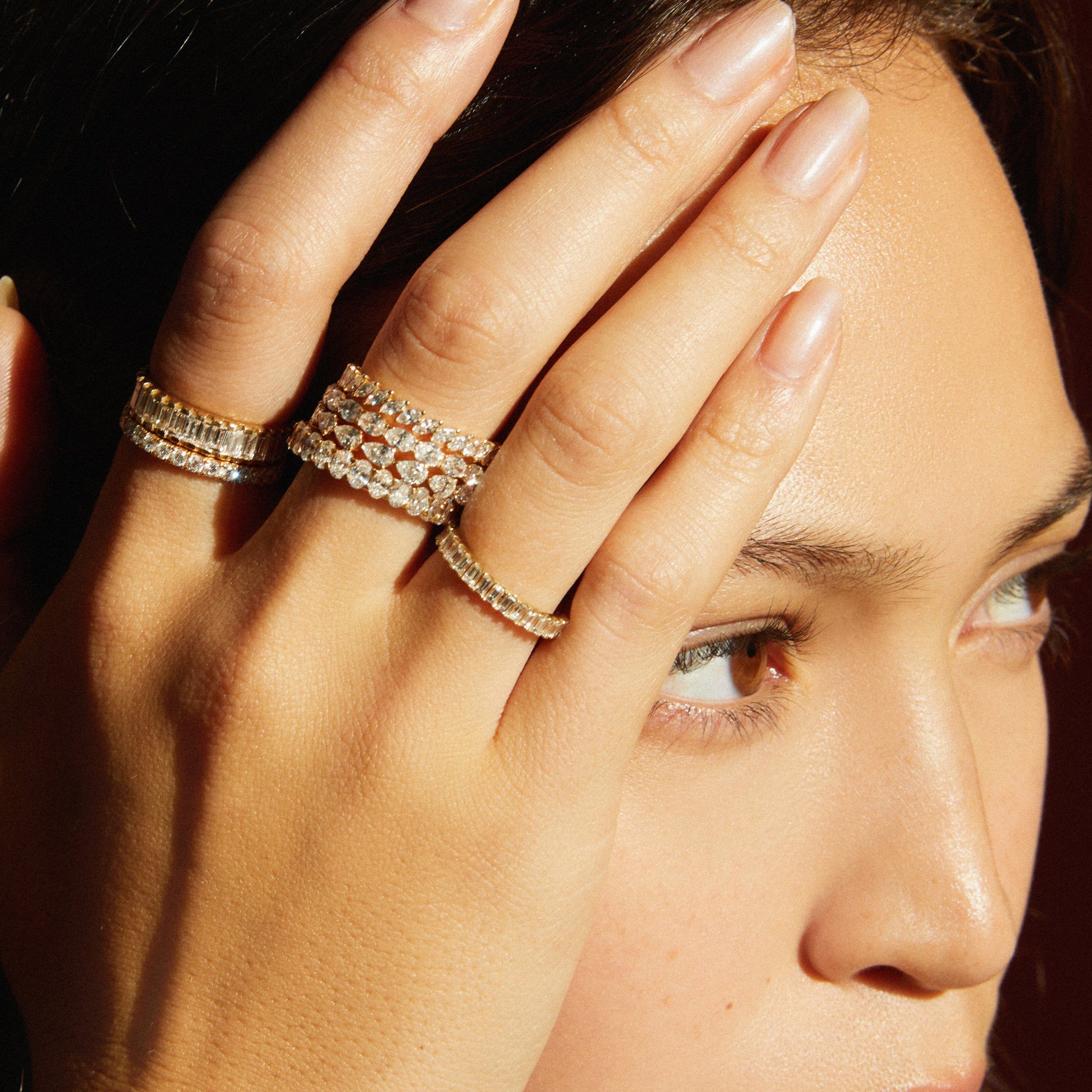 Bold Diamond Baguette Ring - Image 30