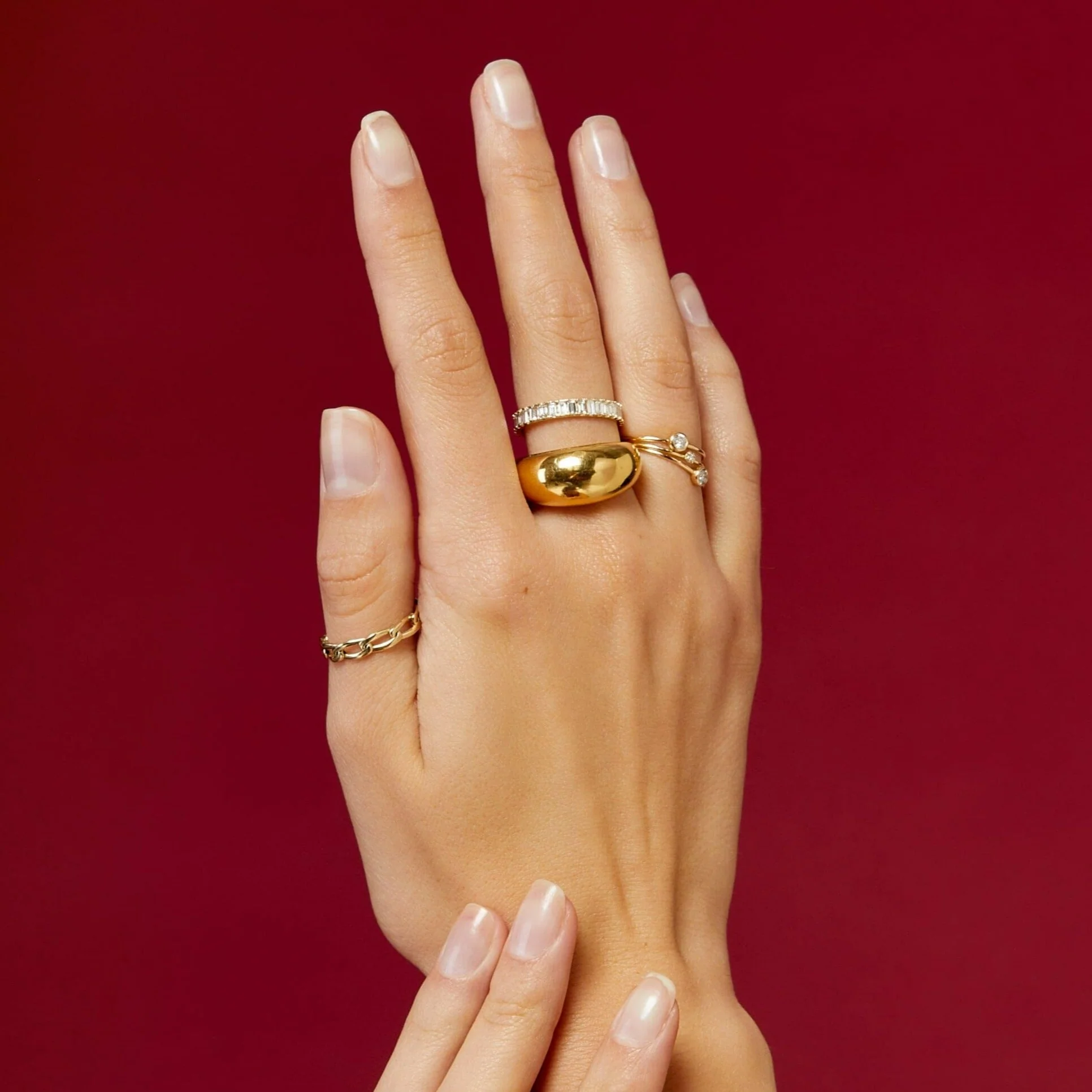 Bold Diamond Baguette Ring - Image 33