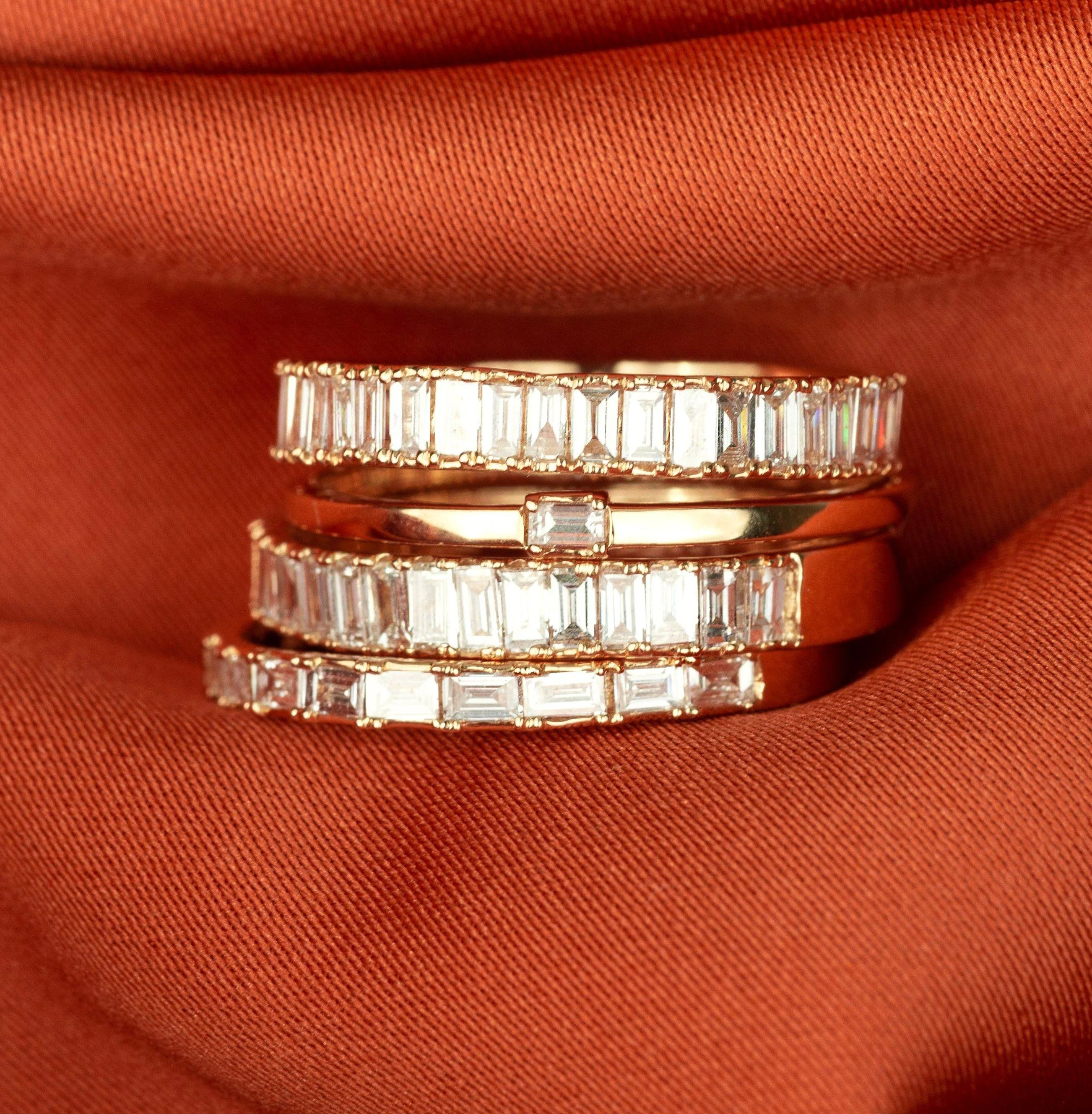 Bold Diamond Baguette Ring - Image 37