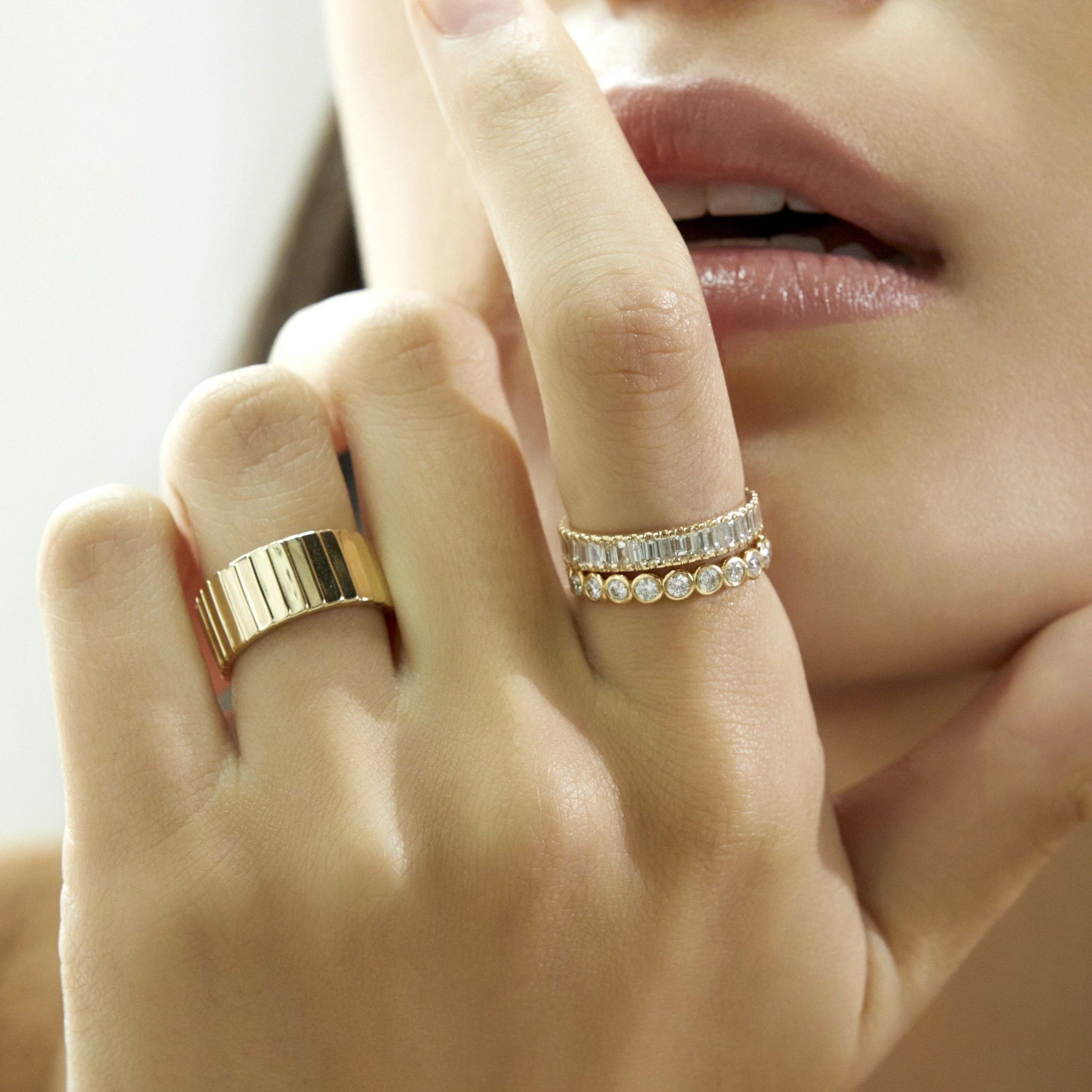 Bold Diamond Baguette Ring - Image 43