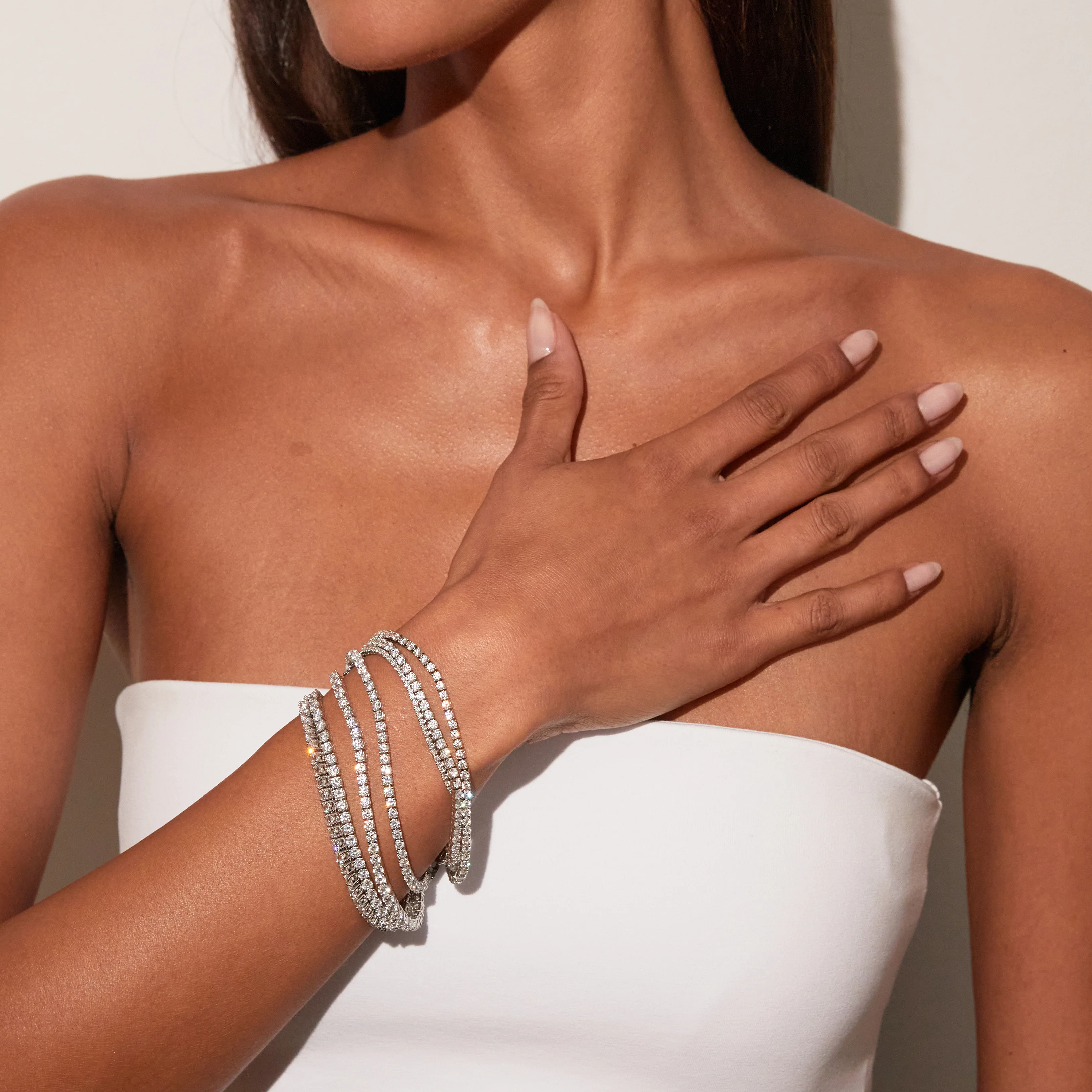 Classic Lab Grown Diamond Tennis Bracelet - Image 154