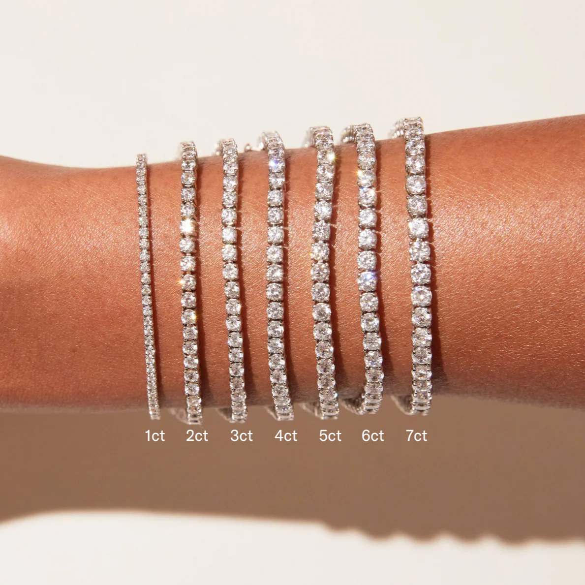 Classic Lab Grown Diamond Tennis Bracelet - Image 47