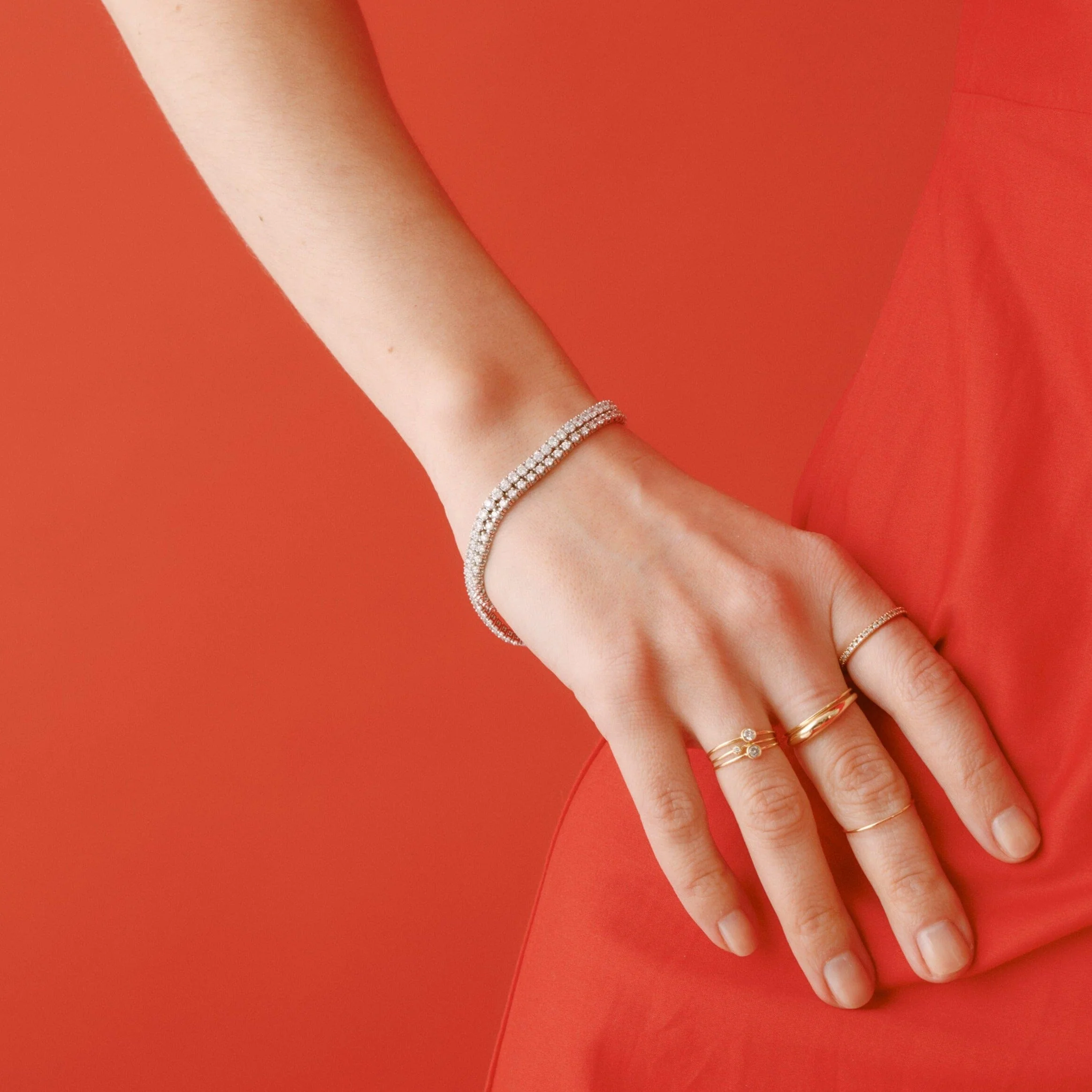 Classic Lab Grown Diamond Tennis Bracelet - Image 64