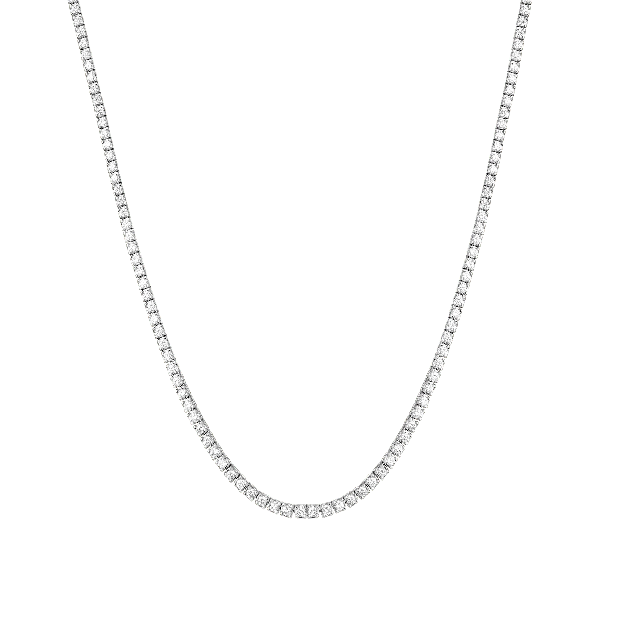 Classic Diamond Tennis Necklace - Image 11