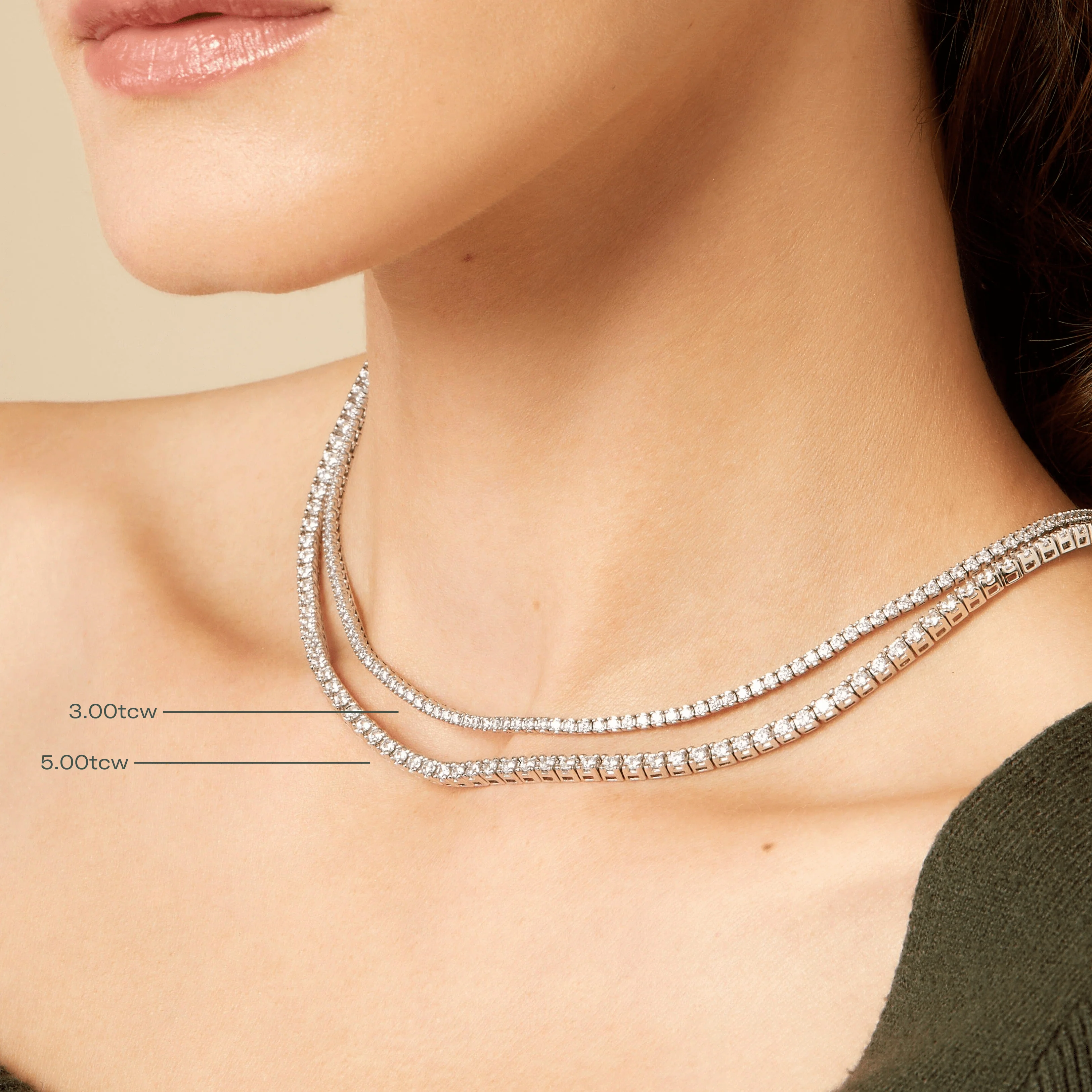Classic Diamond Tennis Necklace - Image 24