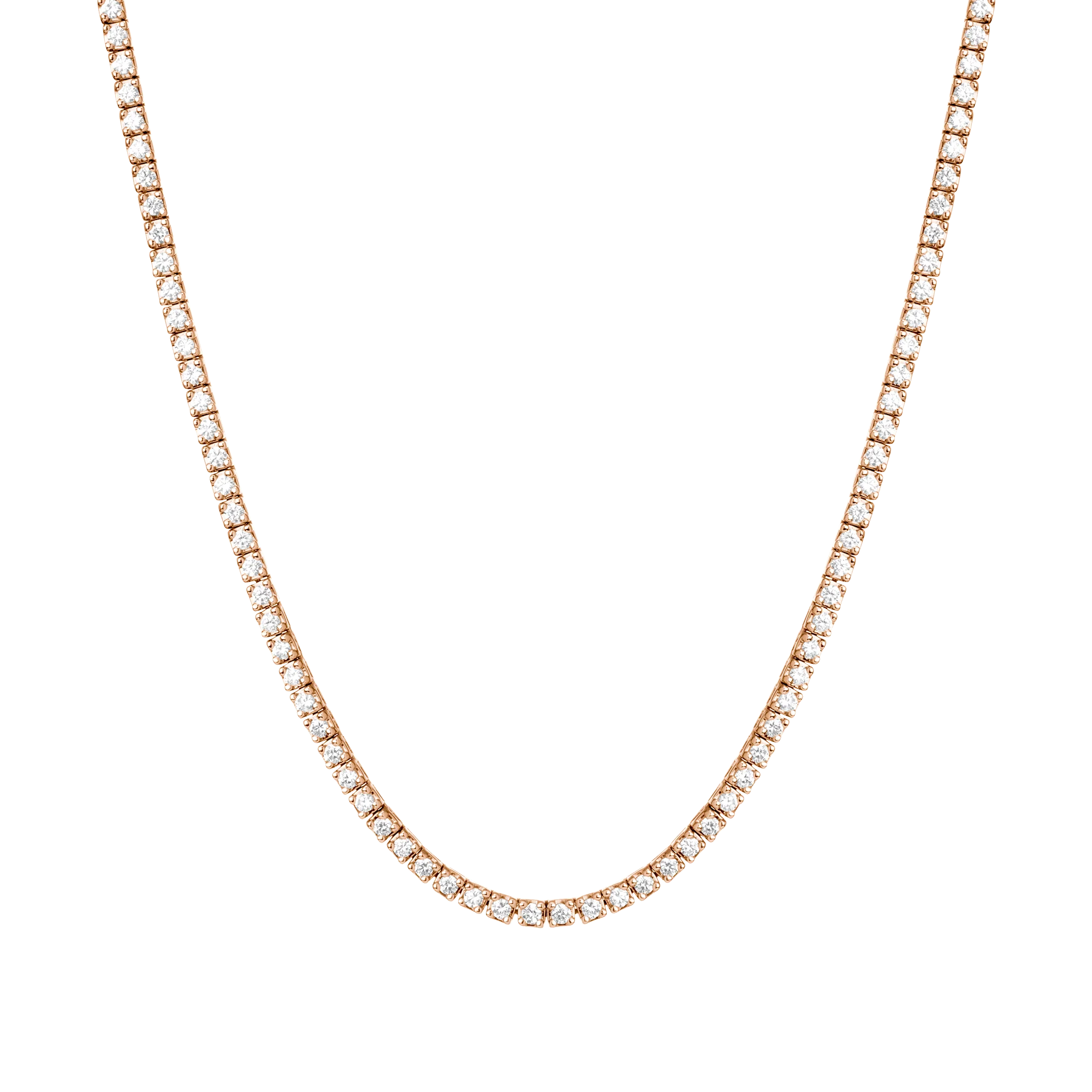 Classic Diamond Tennis Necklace - Image 3