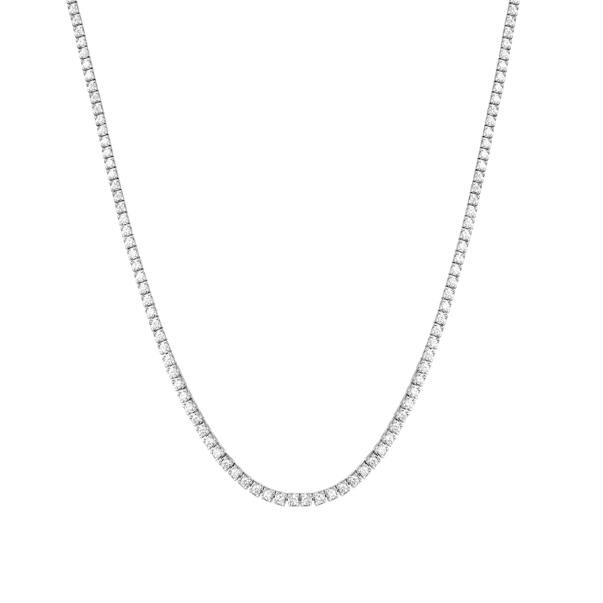 Classic Lab Grown Diamond Tennis Necklace - Image 11