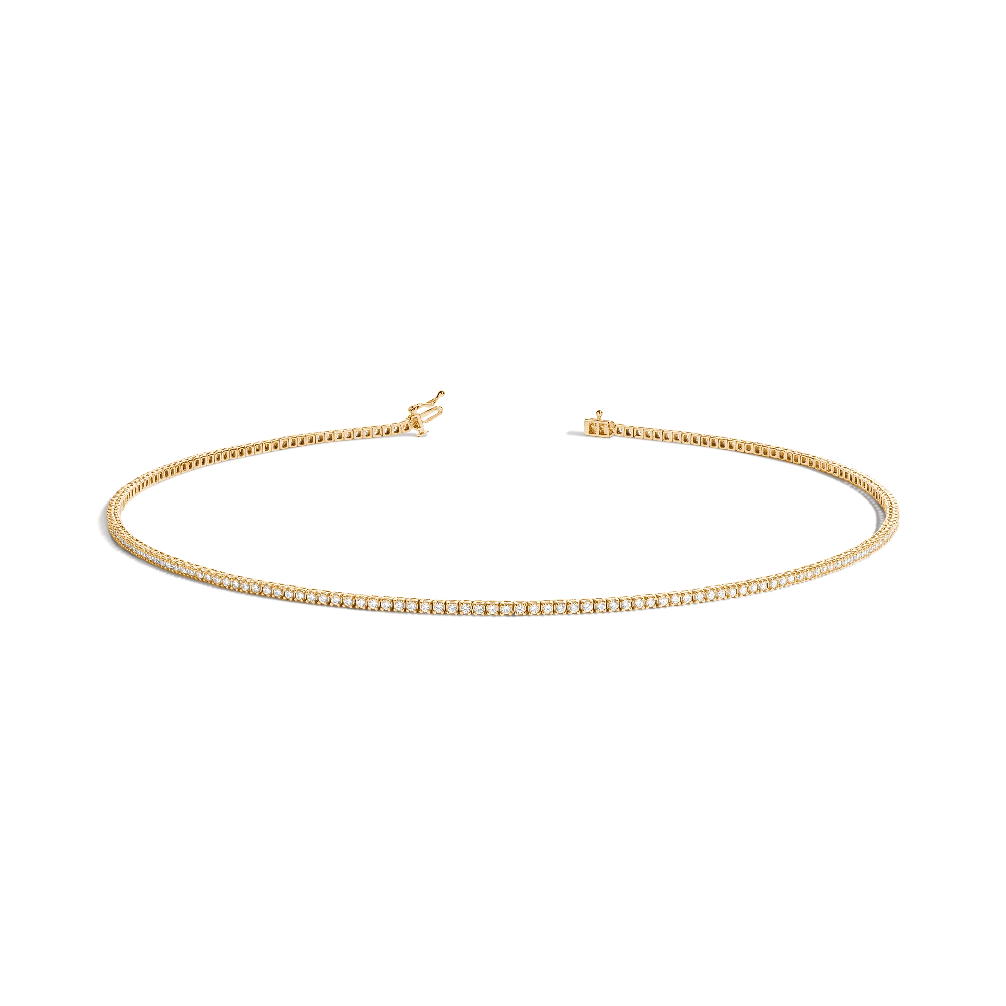 Classic Lab Grown Diamond Tennis Necklace - Image 14