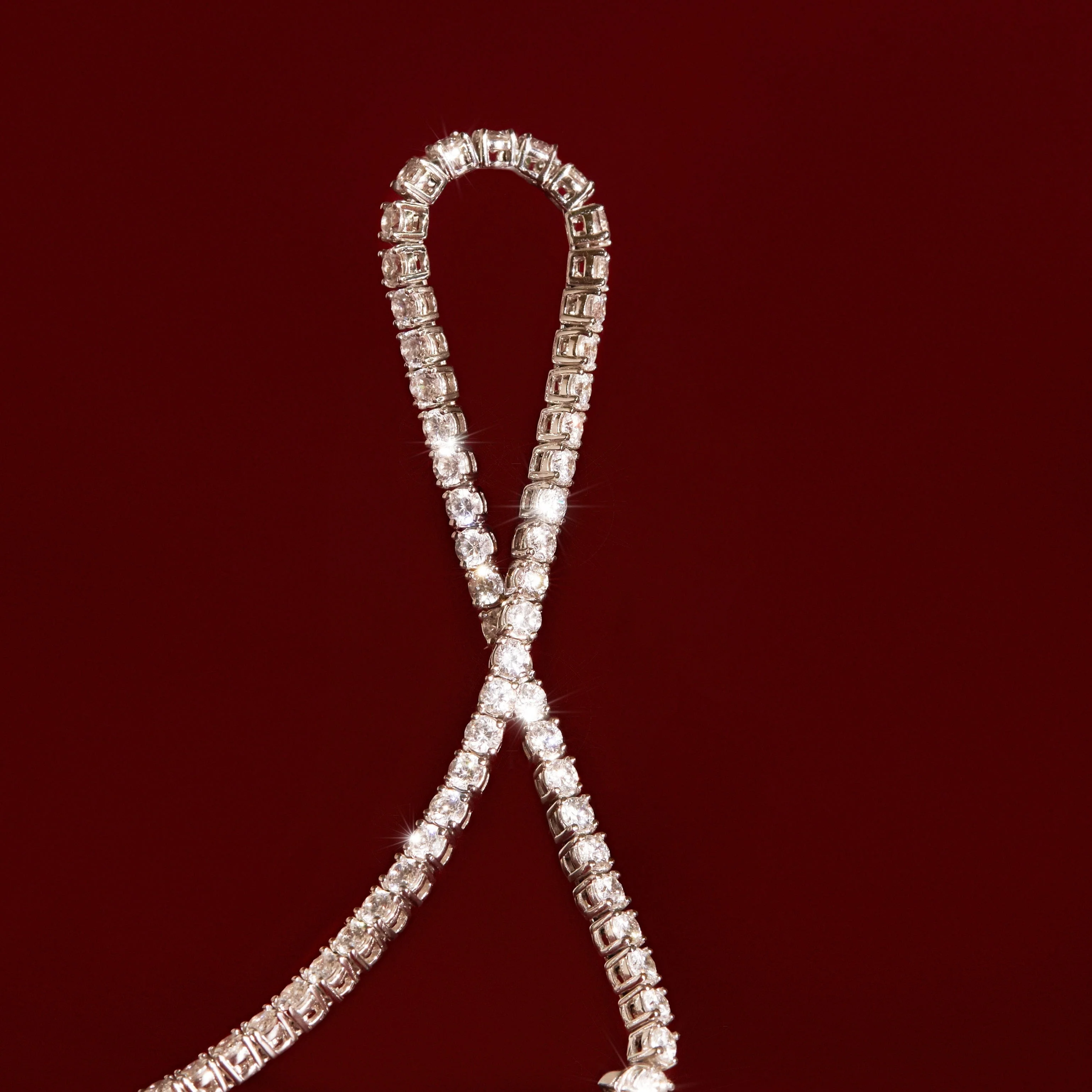 Classic Lab Grown Diamond Tennis Necklace - Image 23