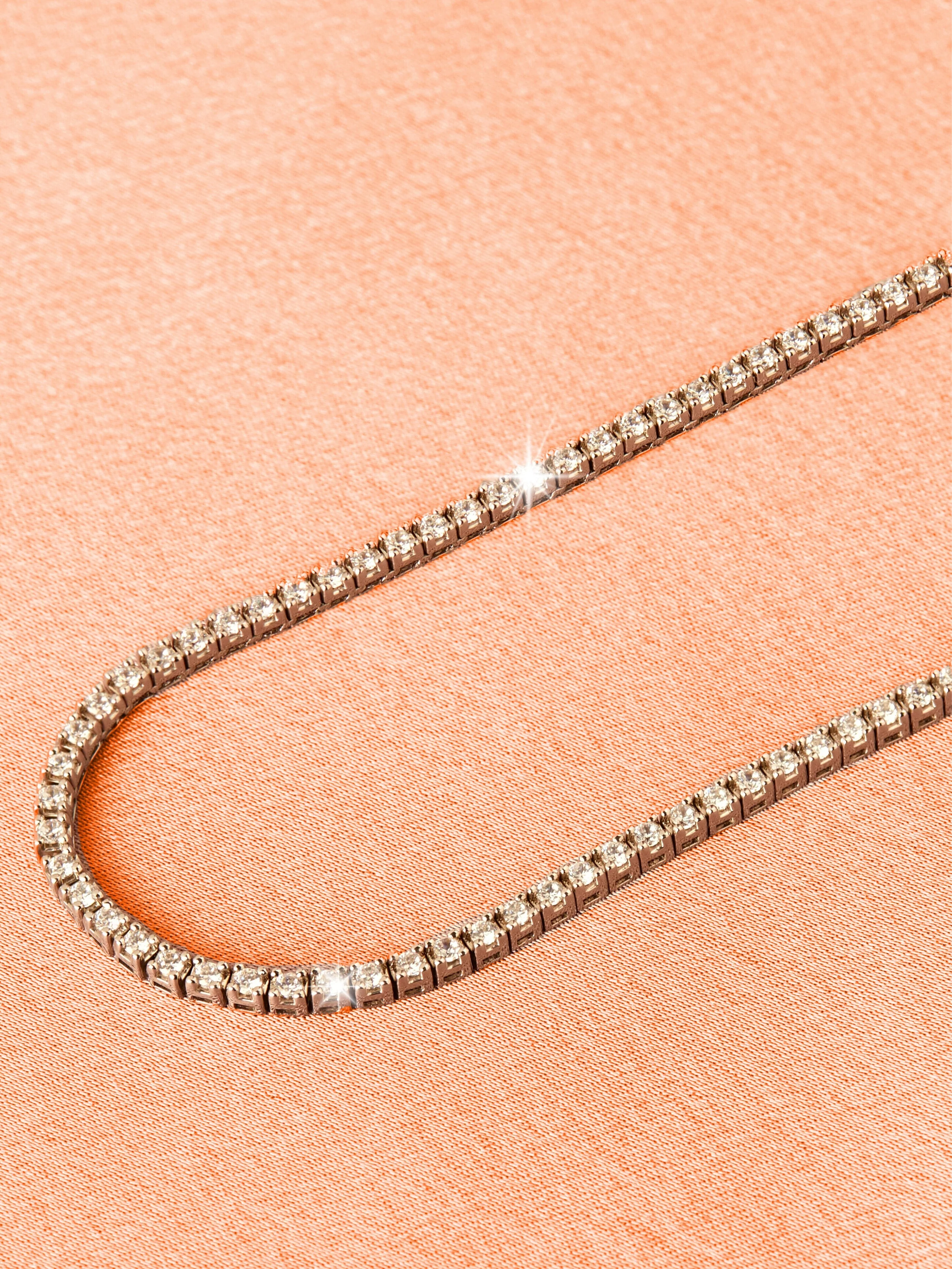 Classic Lab Grown Diamond Tennis Necklace - Image 31