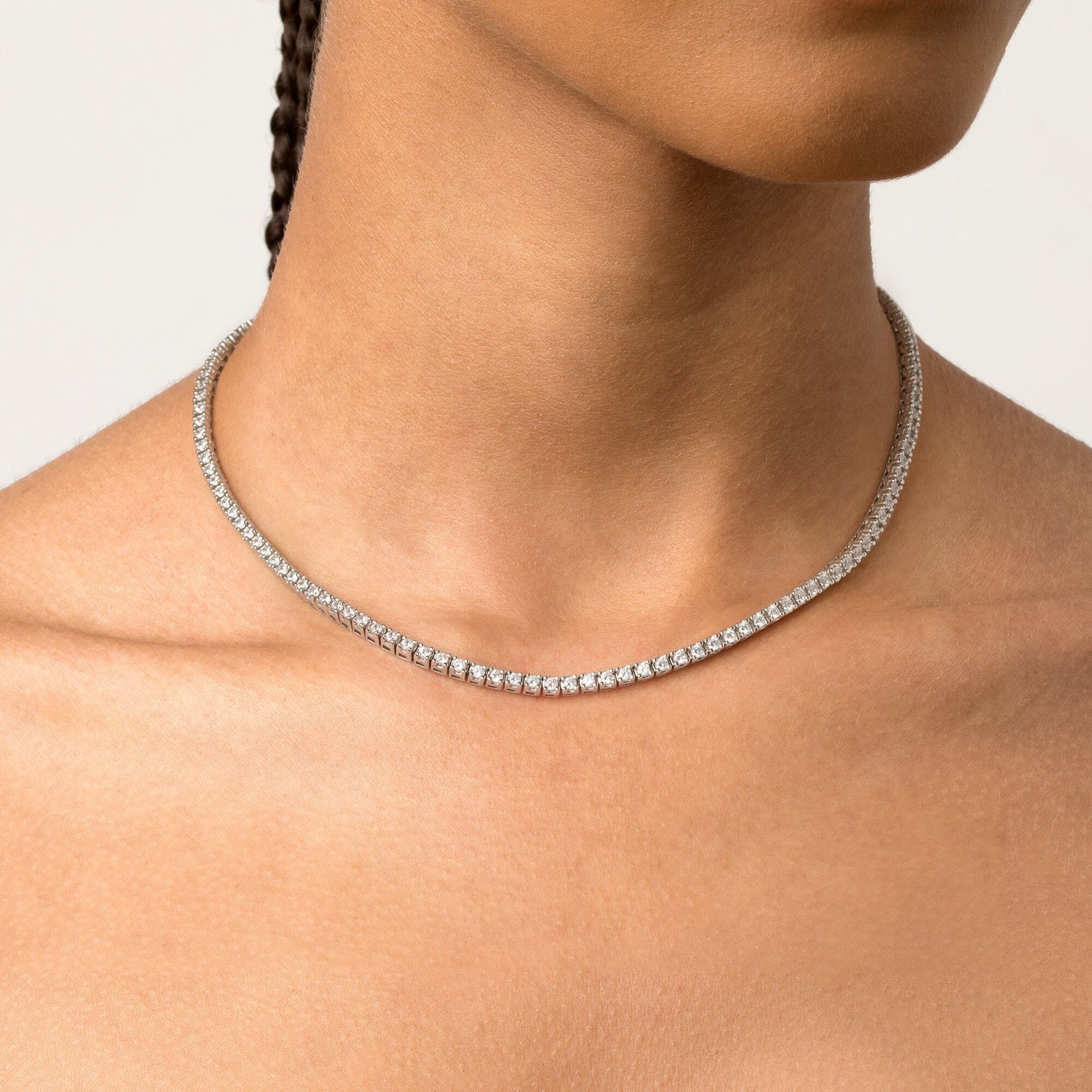 Classic Lab Grown Diamond Tennis Necklace - Image 39