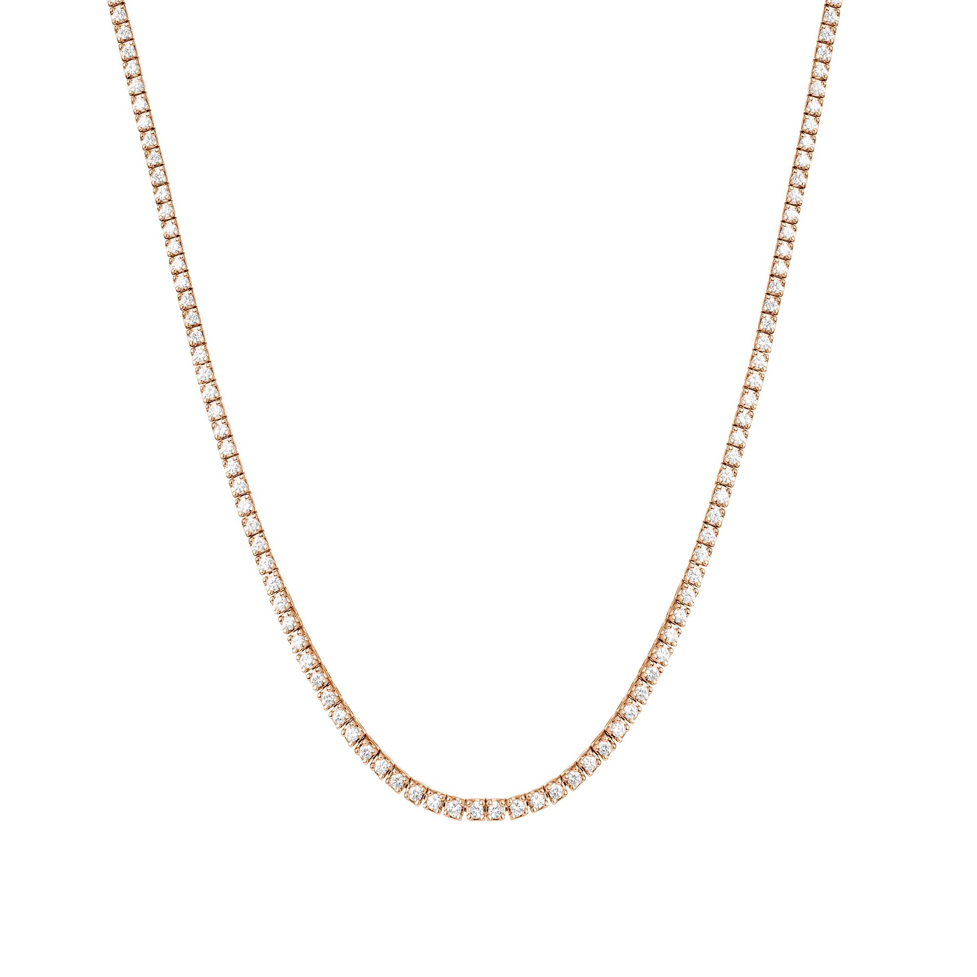 Classic Diamond Tennis Necklace - 5ct (Large) - Image 3