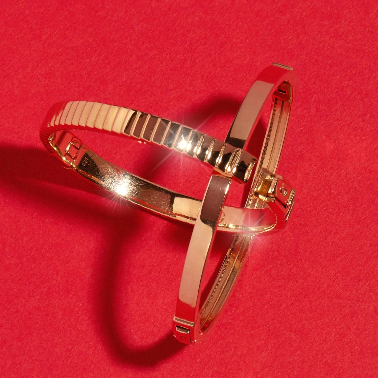 Classic Gold Hinged Bracelet - Image 10