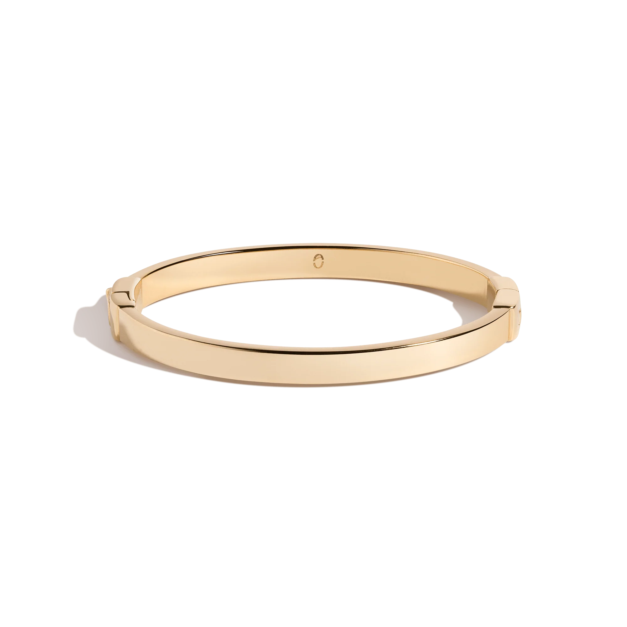 Classic Gold Hinged Bracelet - Image 4