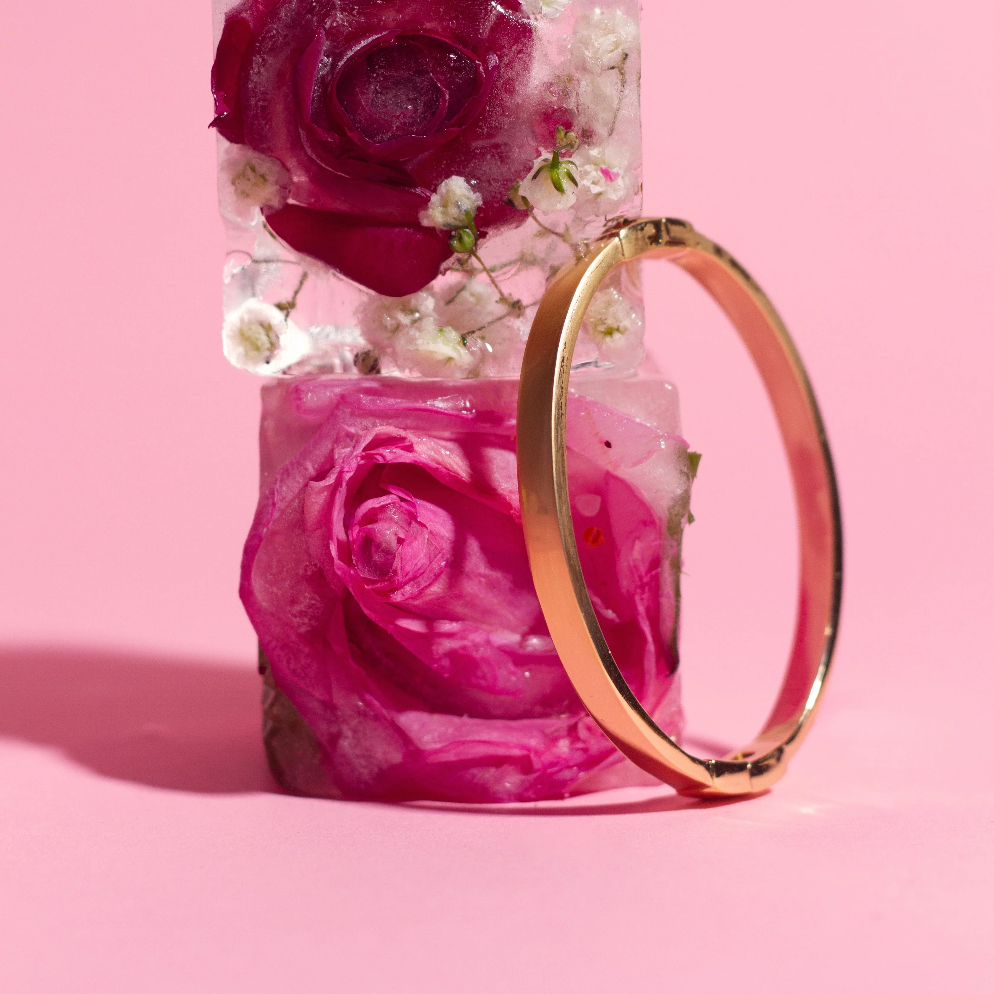 Classic Gold Hinged Bracelet - Image 8