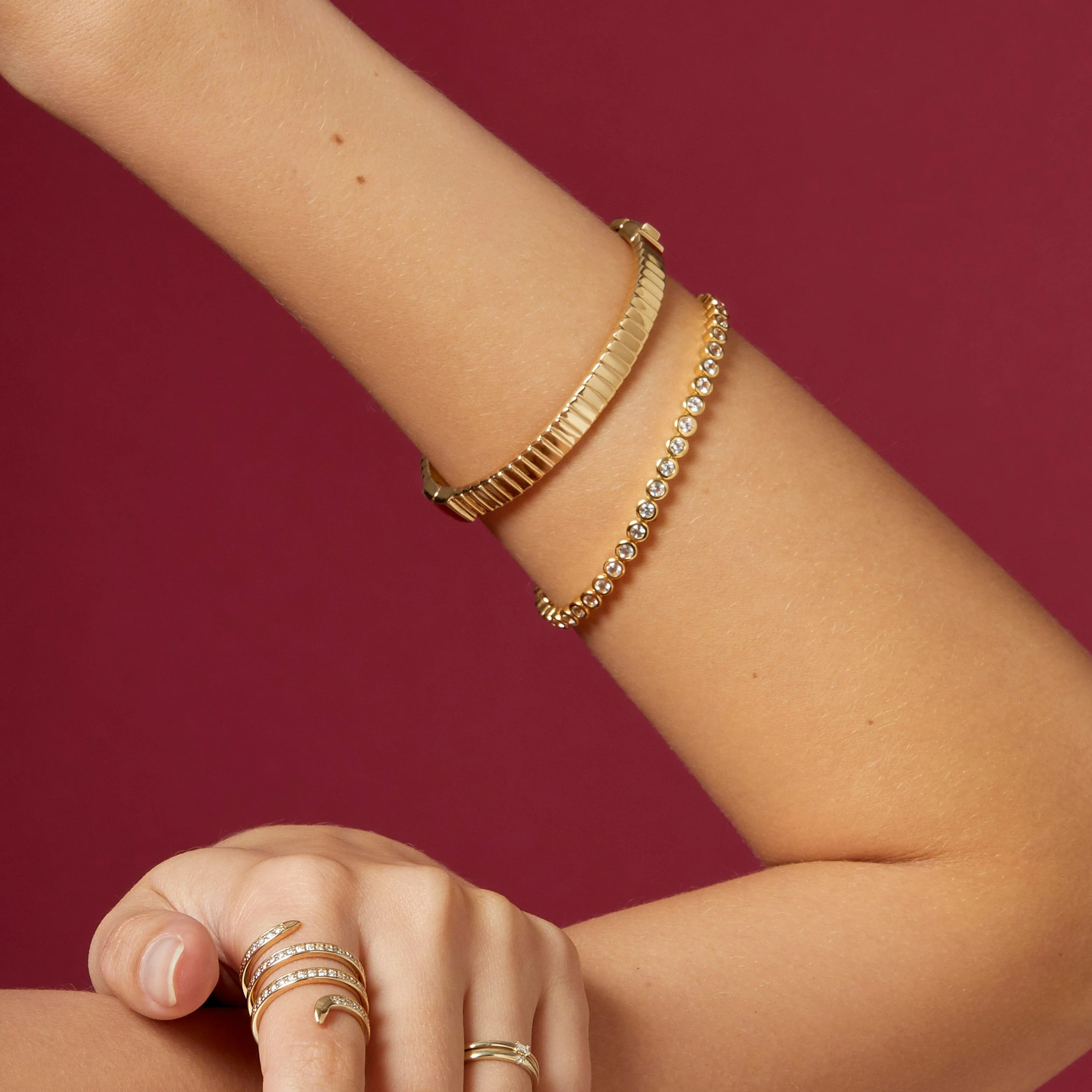 Diamond Bezel Tennis Bracelet - Image 13