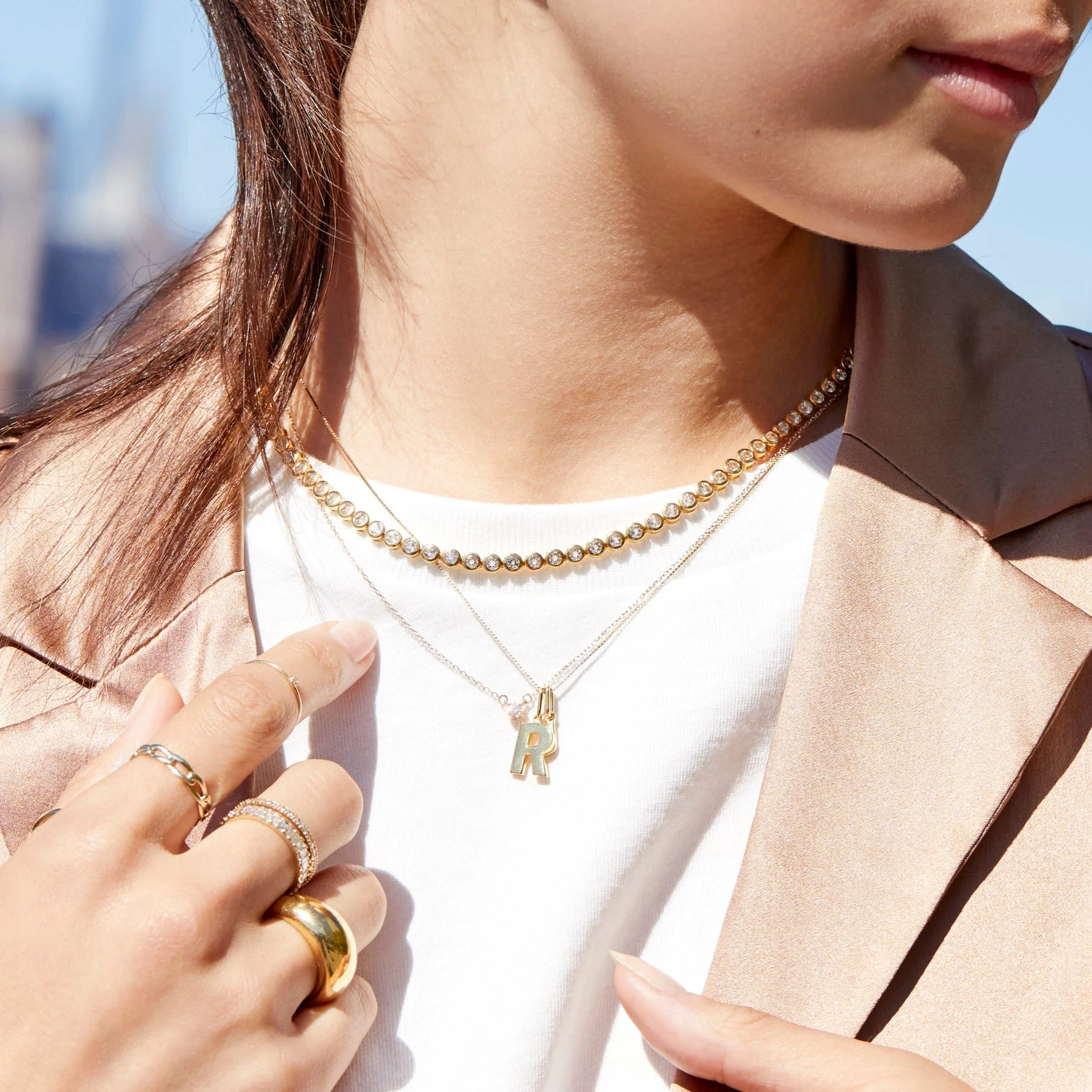 Diamond Bezel Tennis Necklace - Image 10