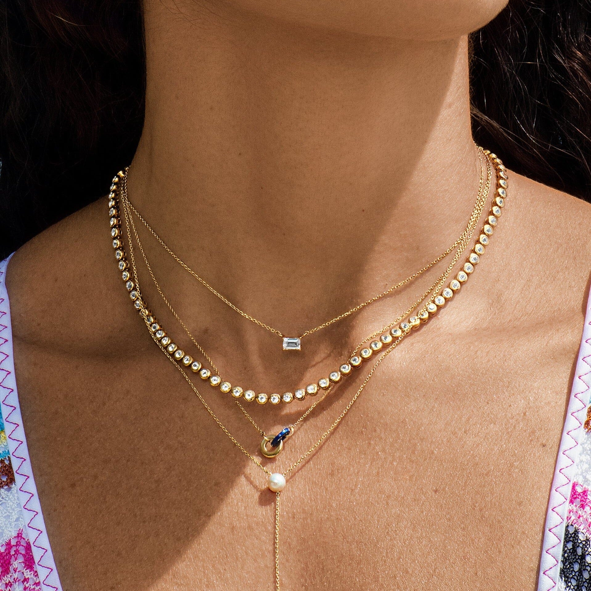 Diamond Bezel Tennis Necklace - Image 12