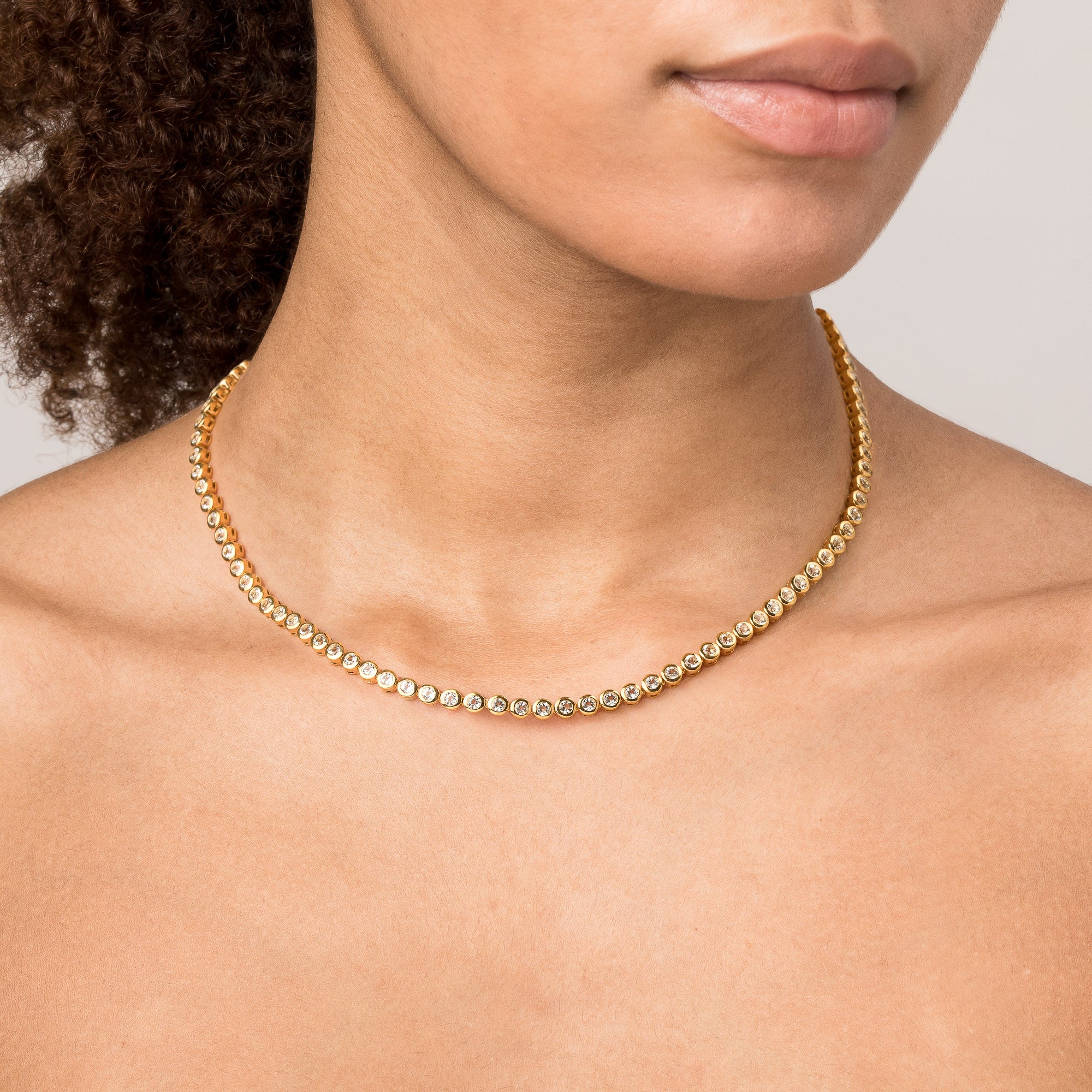 Diamond Bezel Tennis Necklace - Image 18