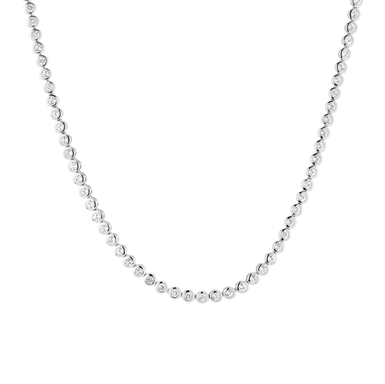 Diamond Bezel Tennis Necklace - Image 3