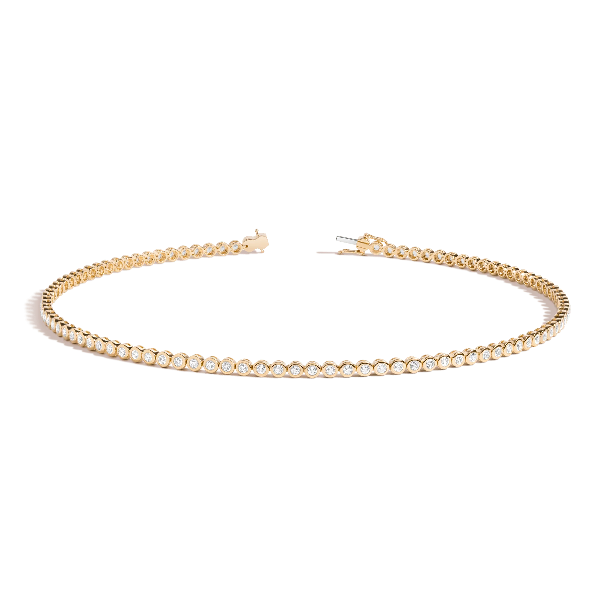 Diamond Bezel Tennis Necklace - Image 4