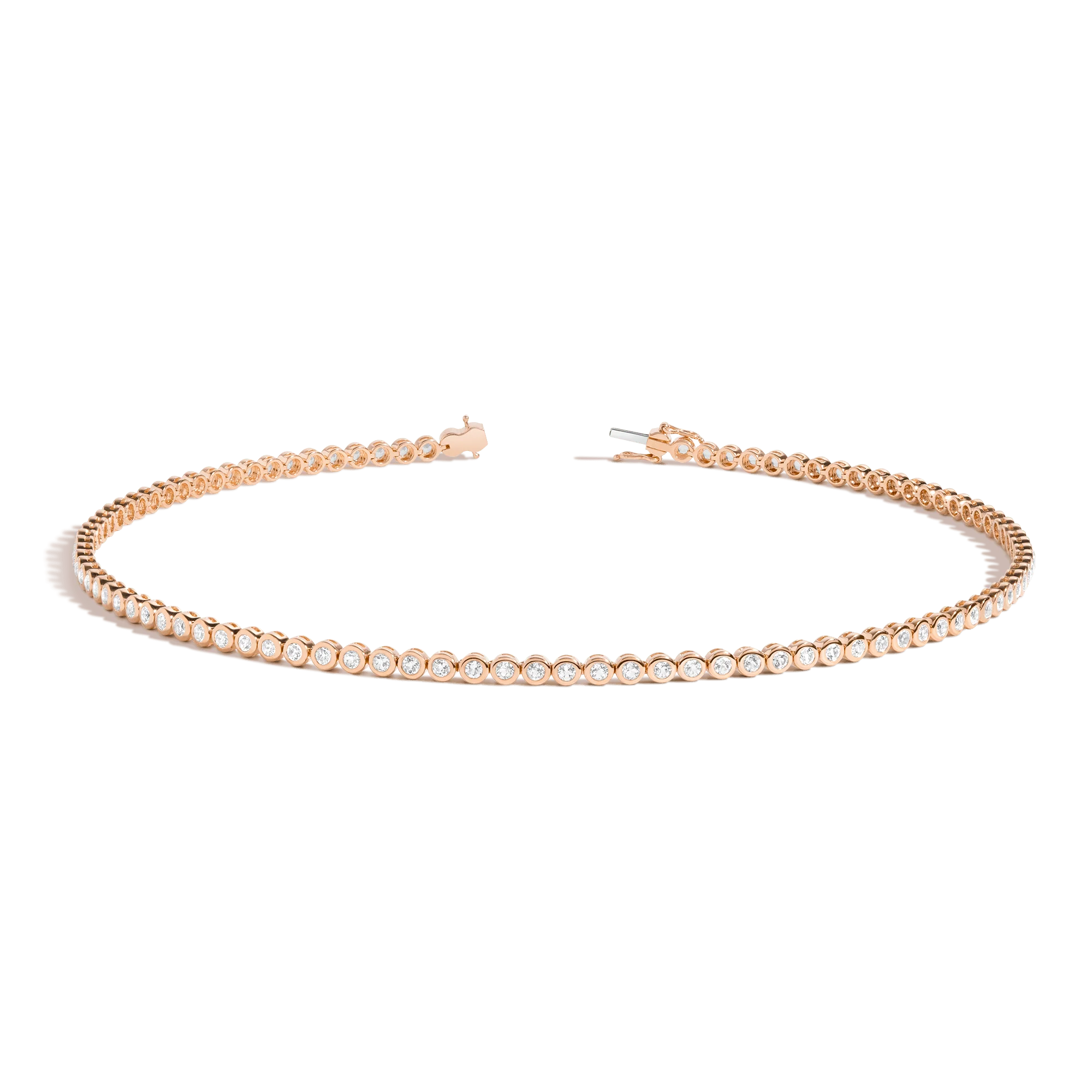 Diamond Bezel Tennis Necklace - Image 5