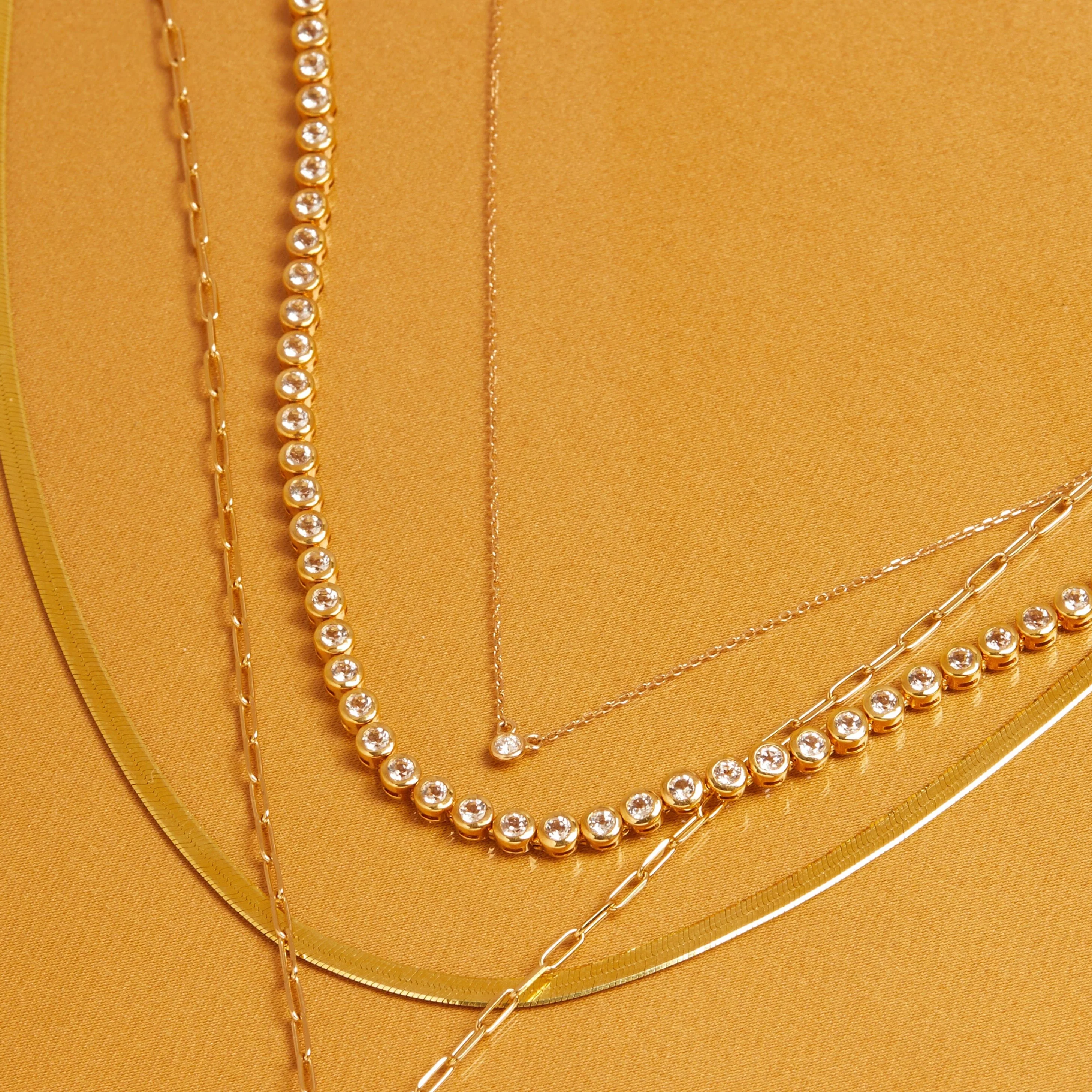 Diamond Bezel Tennis Necklace - Image 7