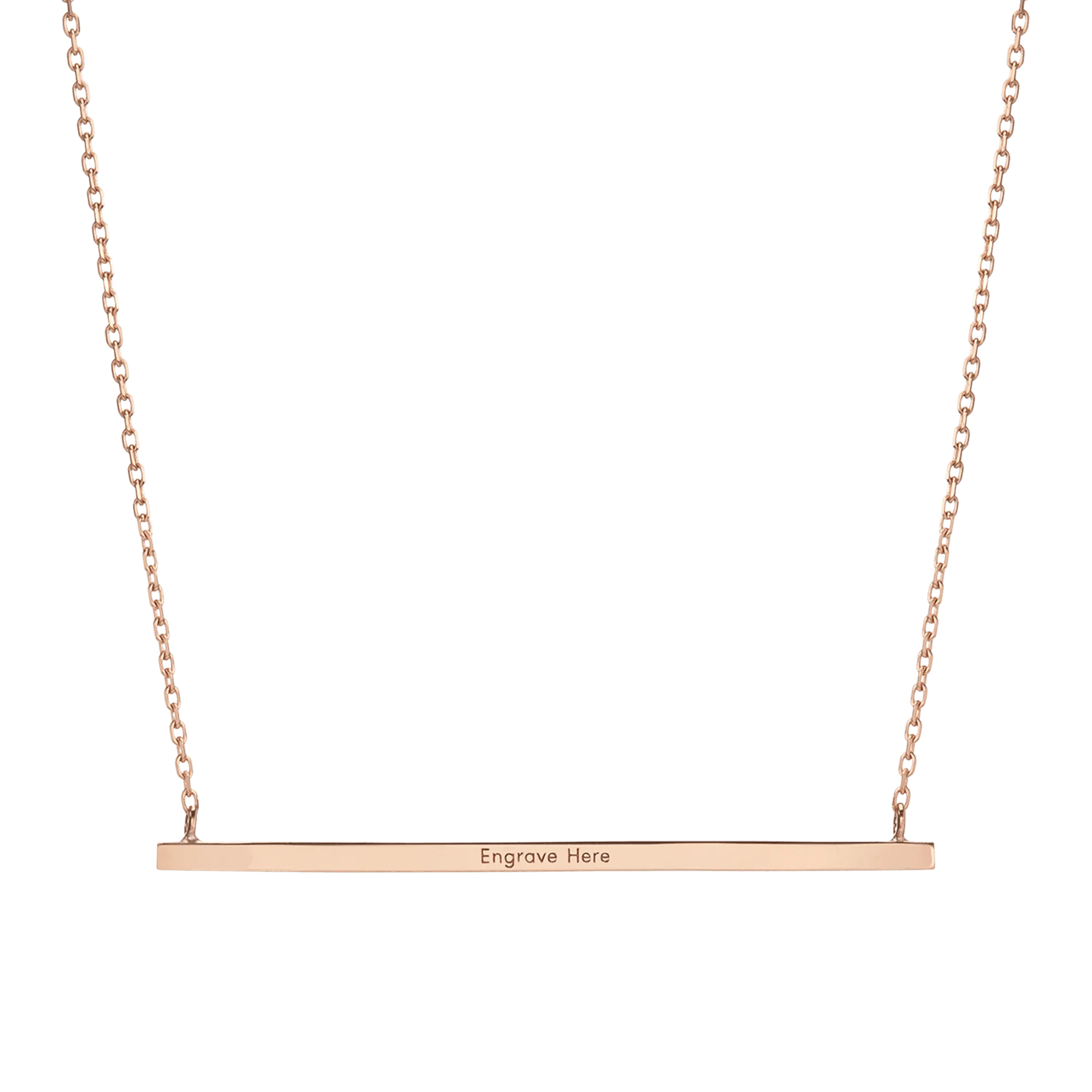 Gold Bar Necklace - Image 4