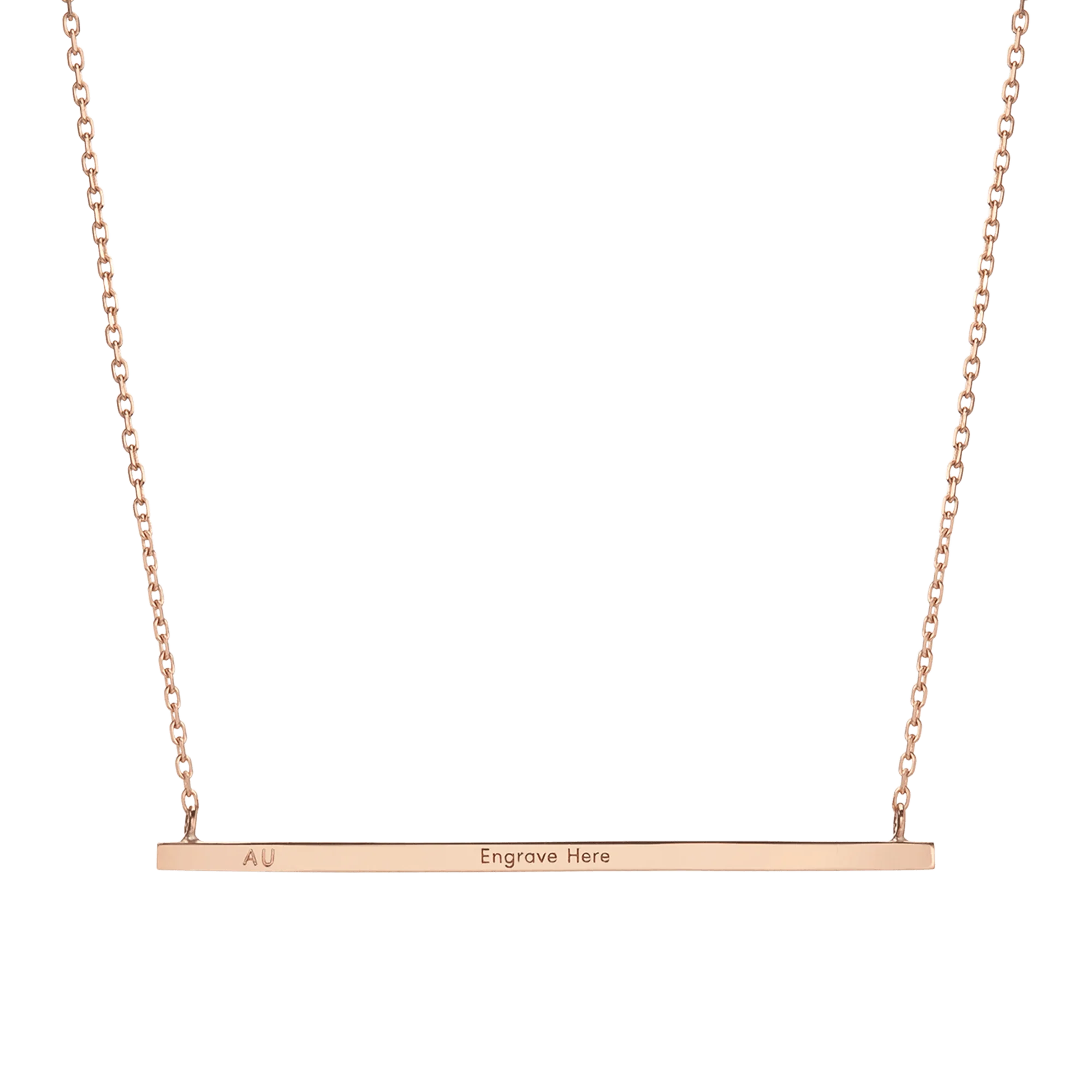 Gold Bar Necklace - Image 5