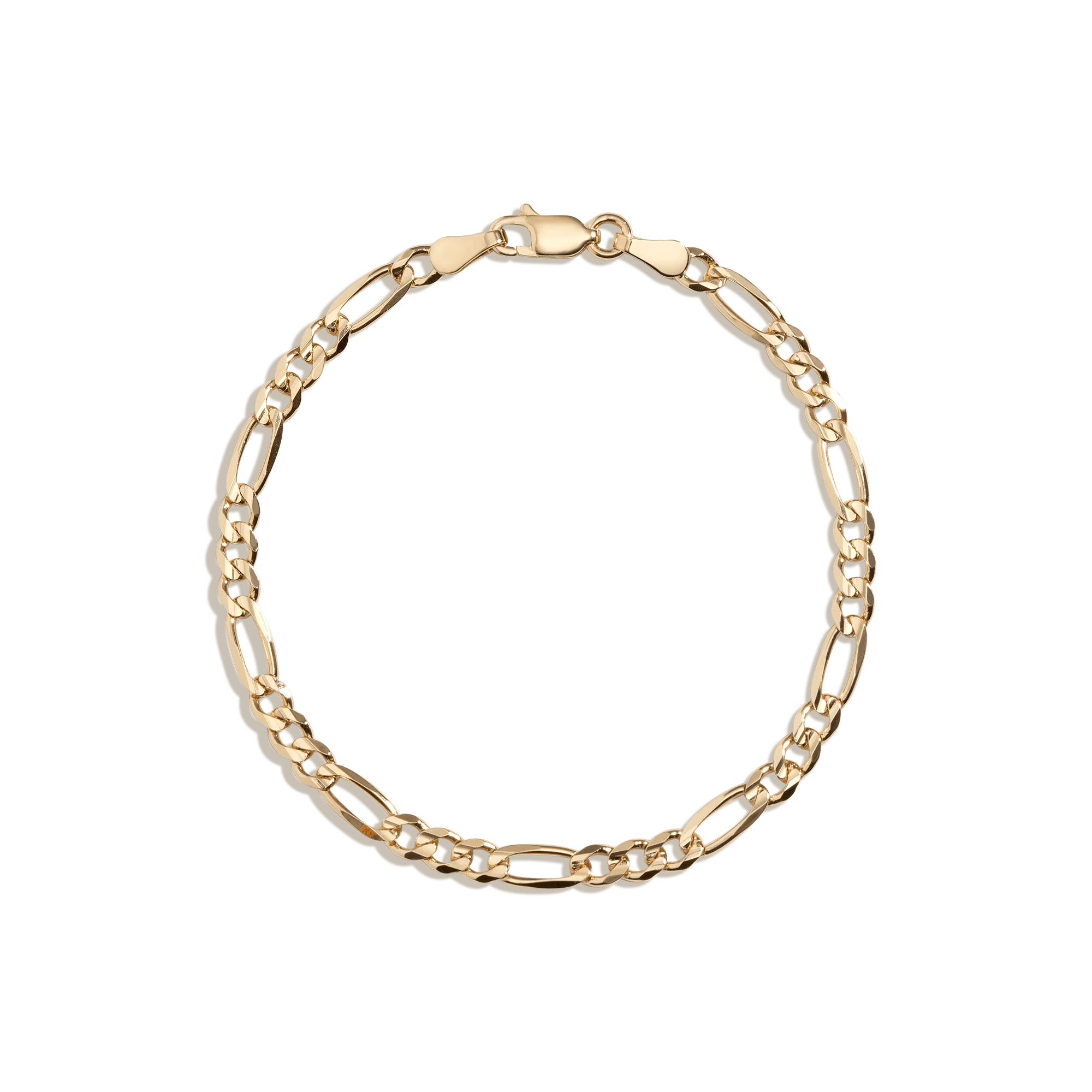 Large Gold Figaro Chain Anklet - Image 4