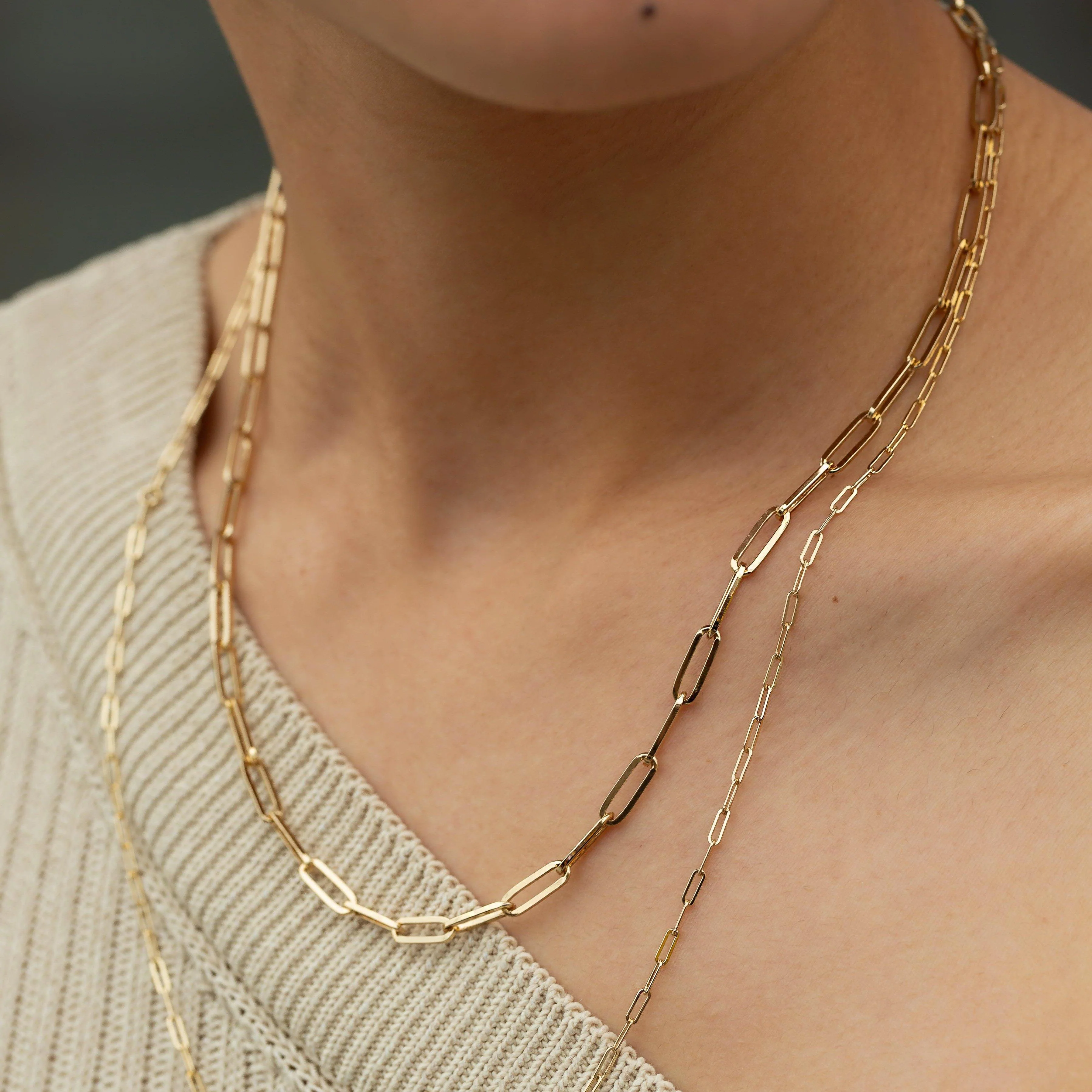 Large Paperclip Chain Necklace - Image 15