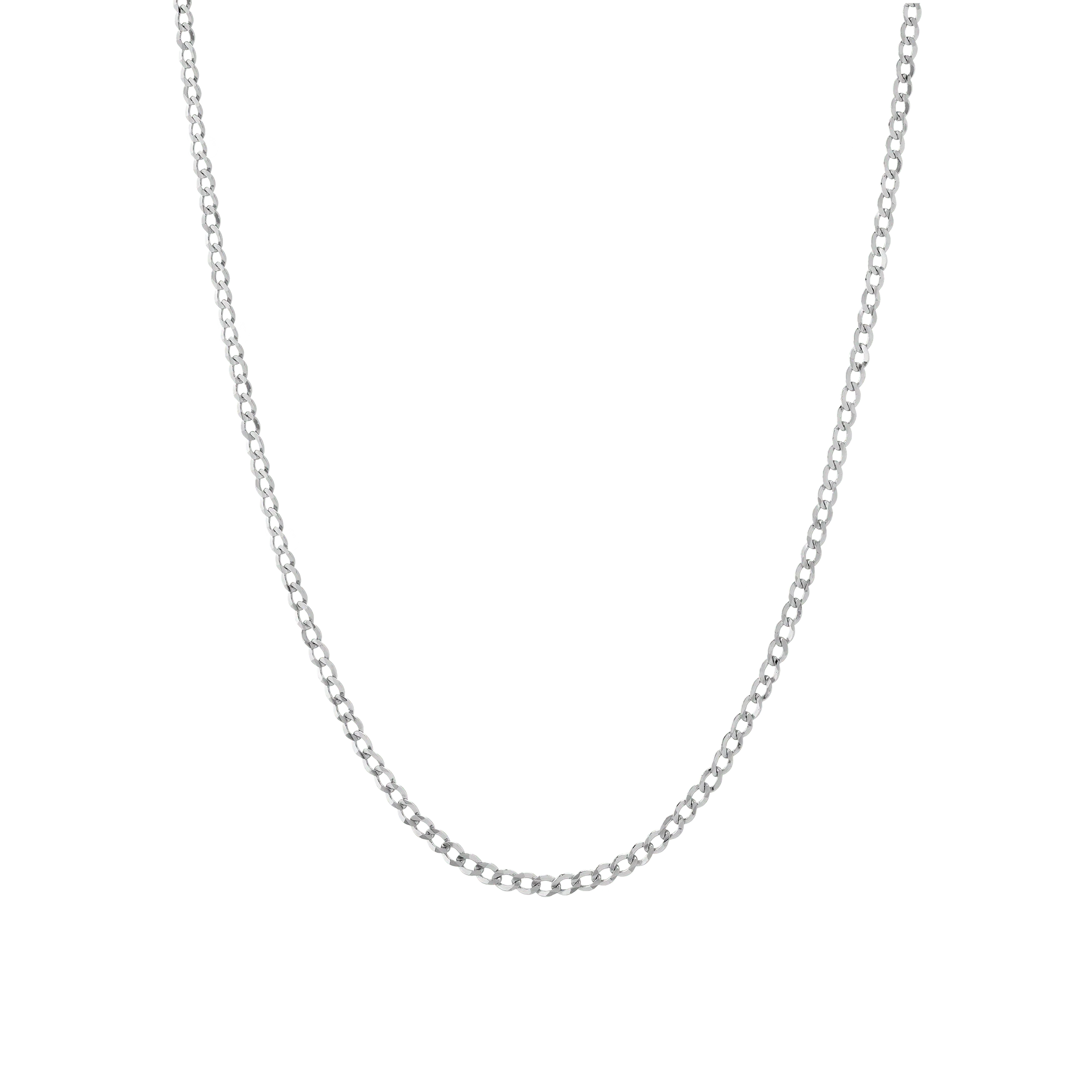 Medium Gold Curb Chain Necklace - Image 3