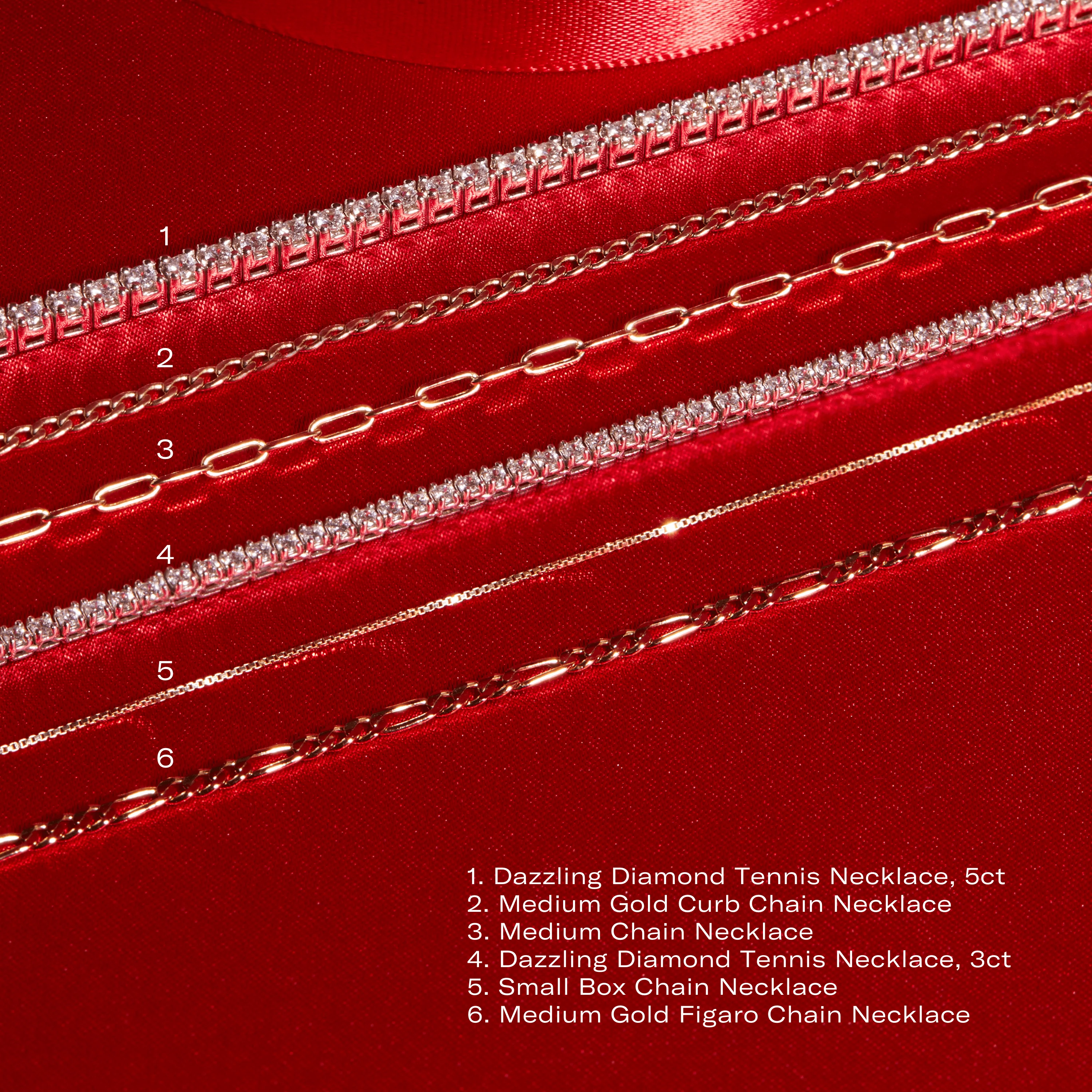 Medium Gold Curb Chain Necklace - Image 6