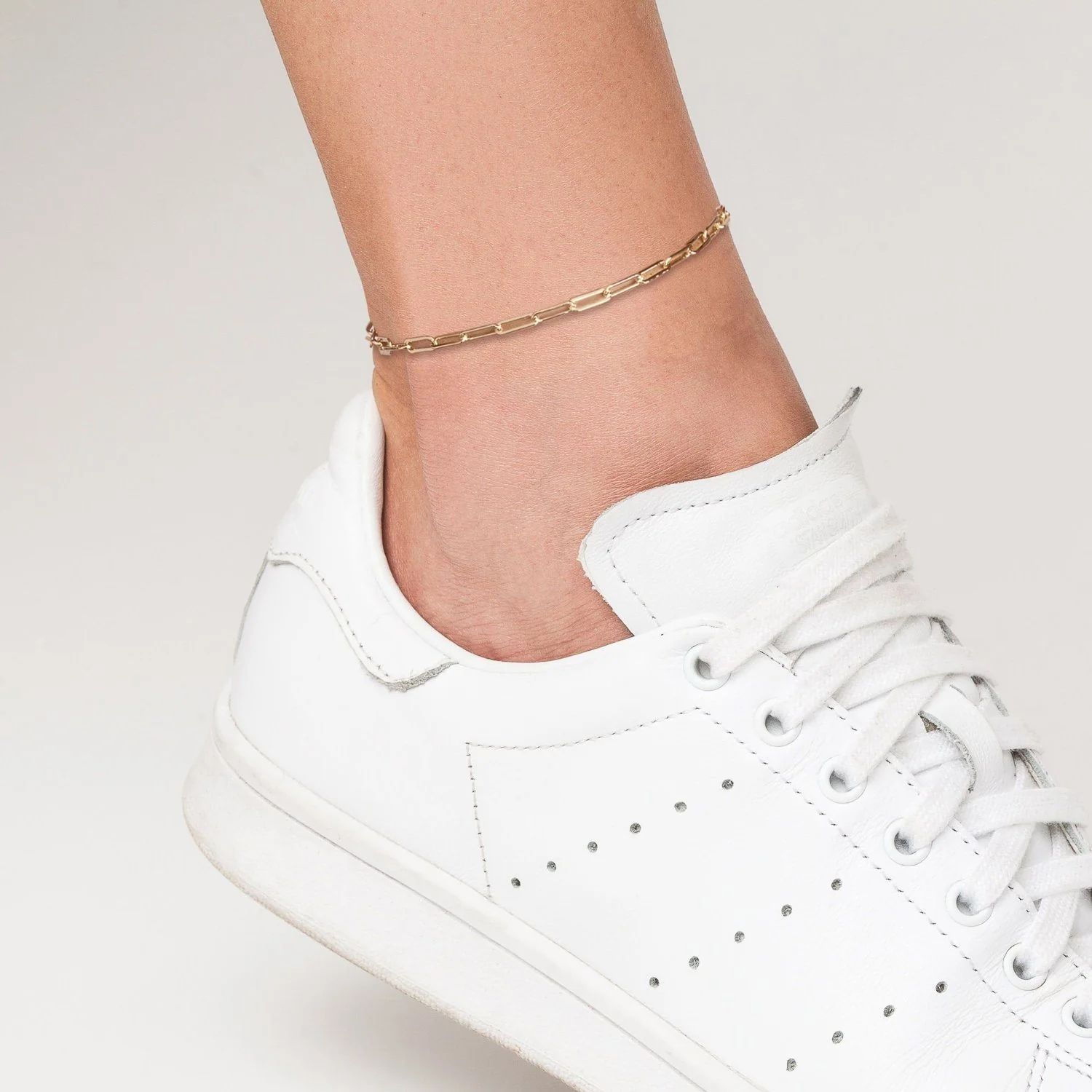 Medium Paperclip Chain Anklet - Image 12
