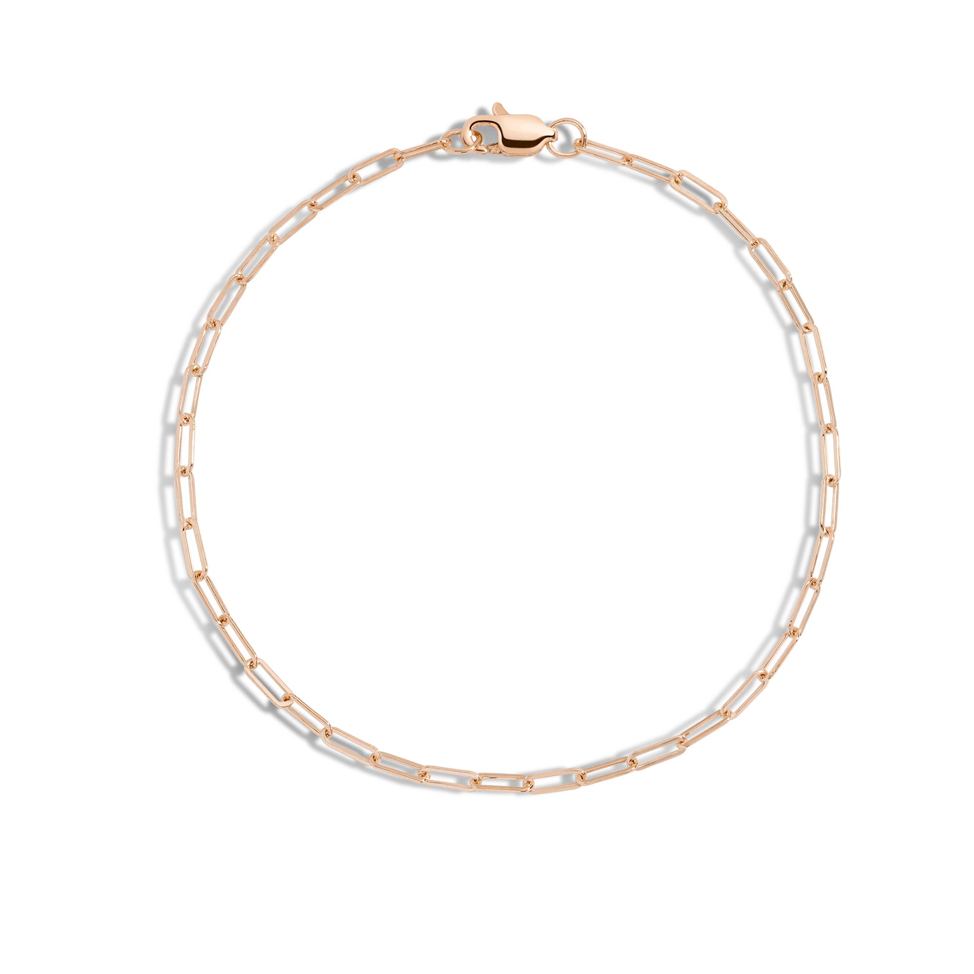 Medium Paperclip Chain Anklet - Image 5