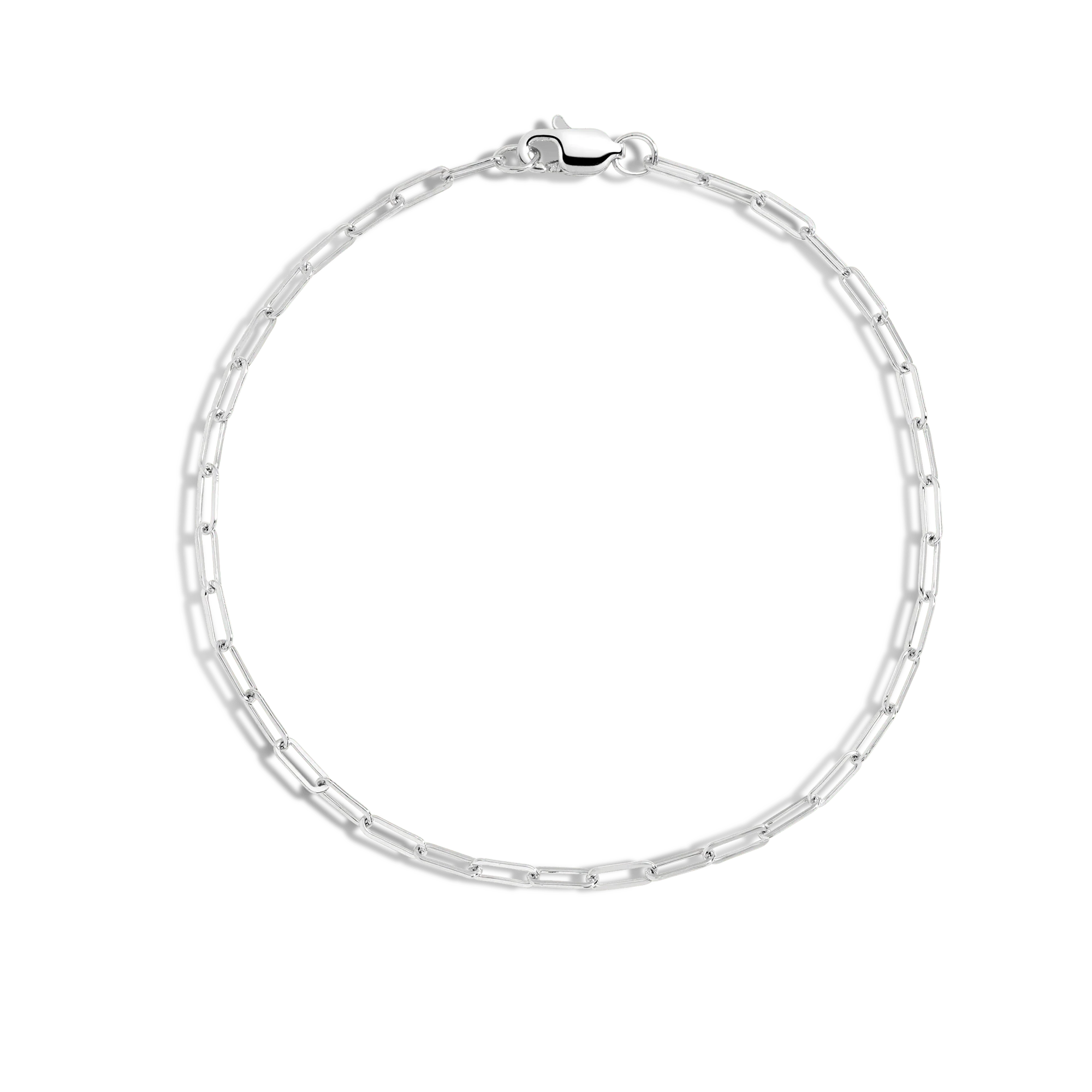 Medium Paperclip Chain Anklet - Image 6