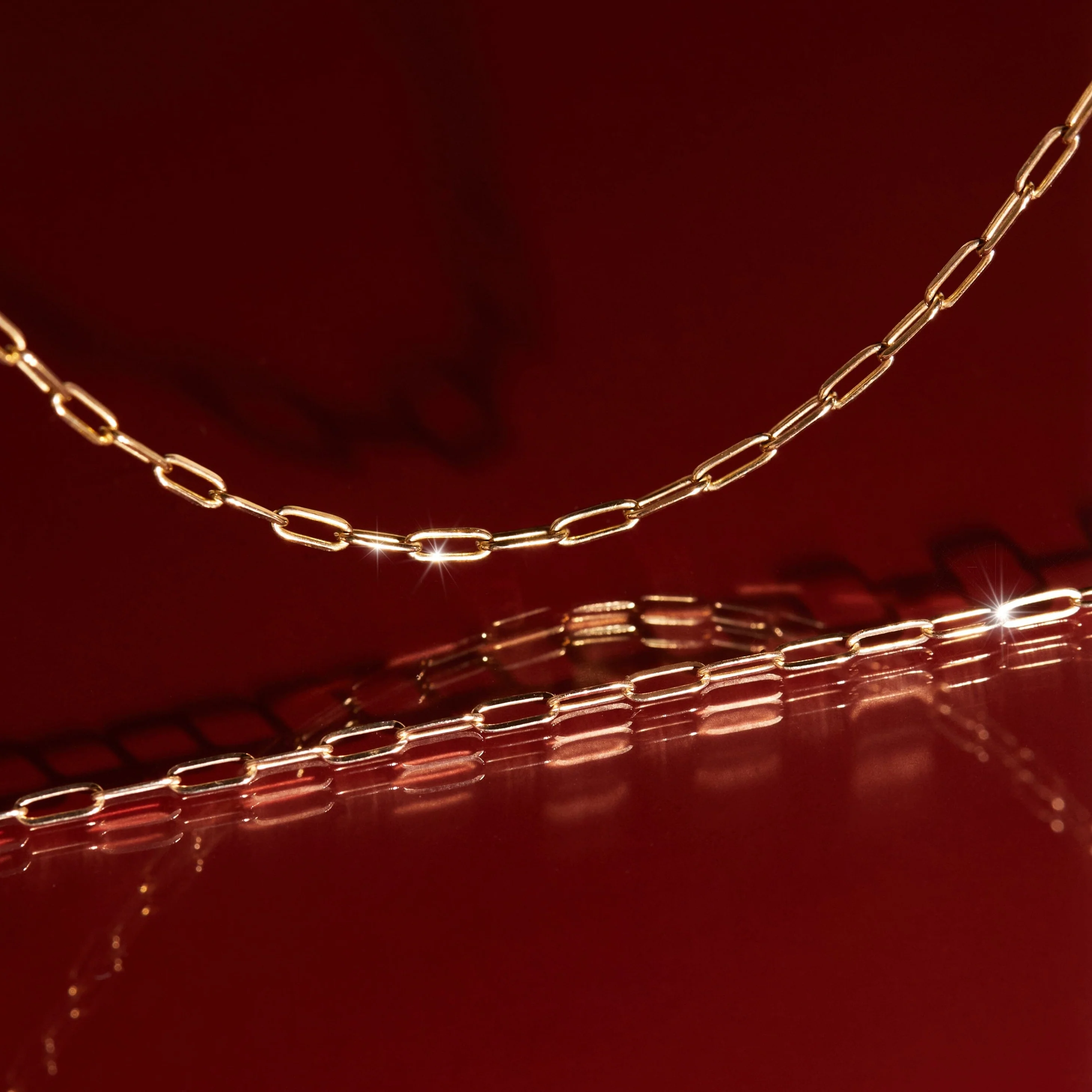 Medium Paperclip Chain Anklet - Image 7