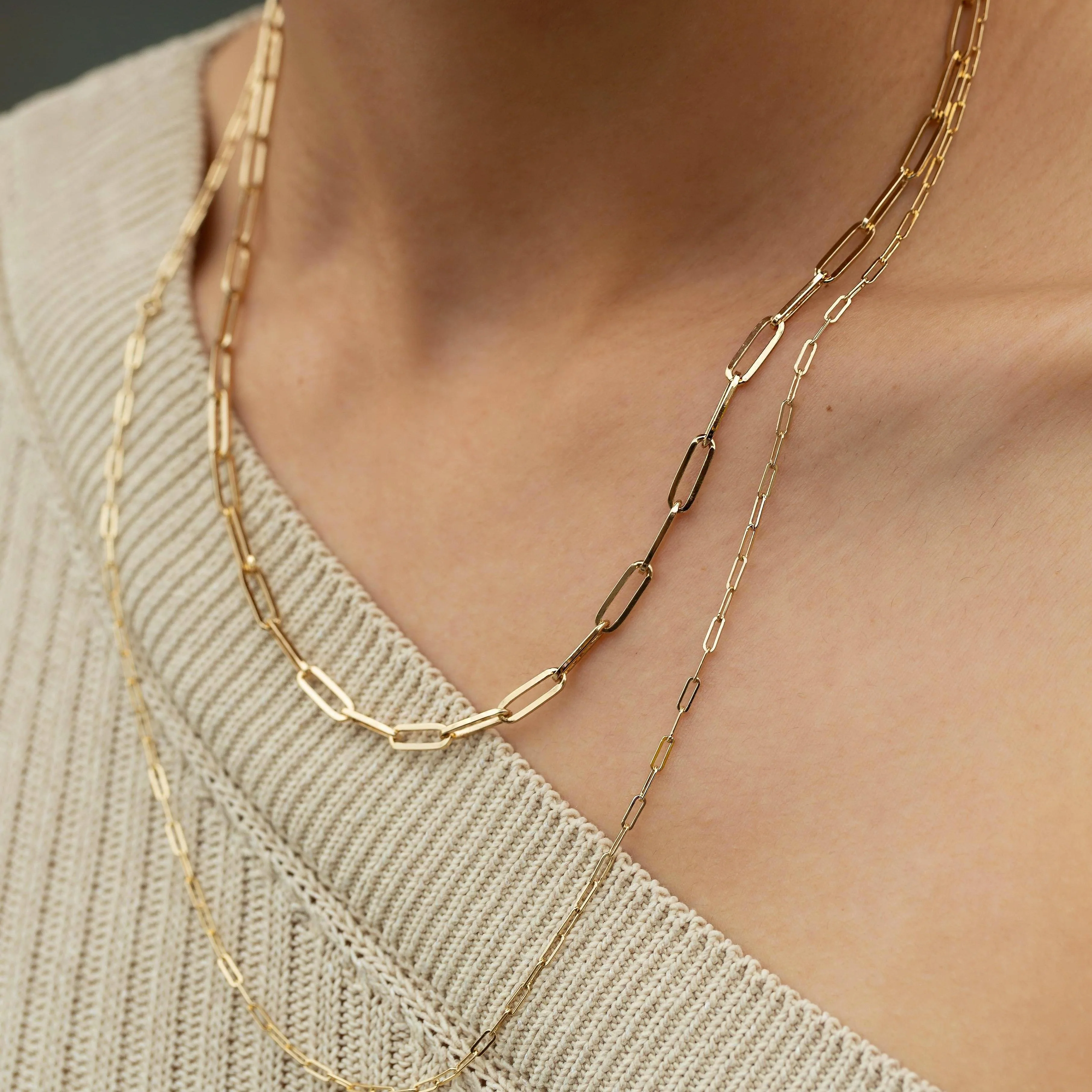 Medium Paperclip Chain Necklace - Image 11