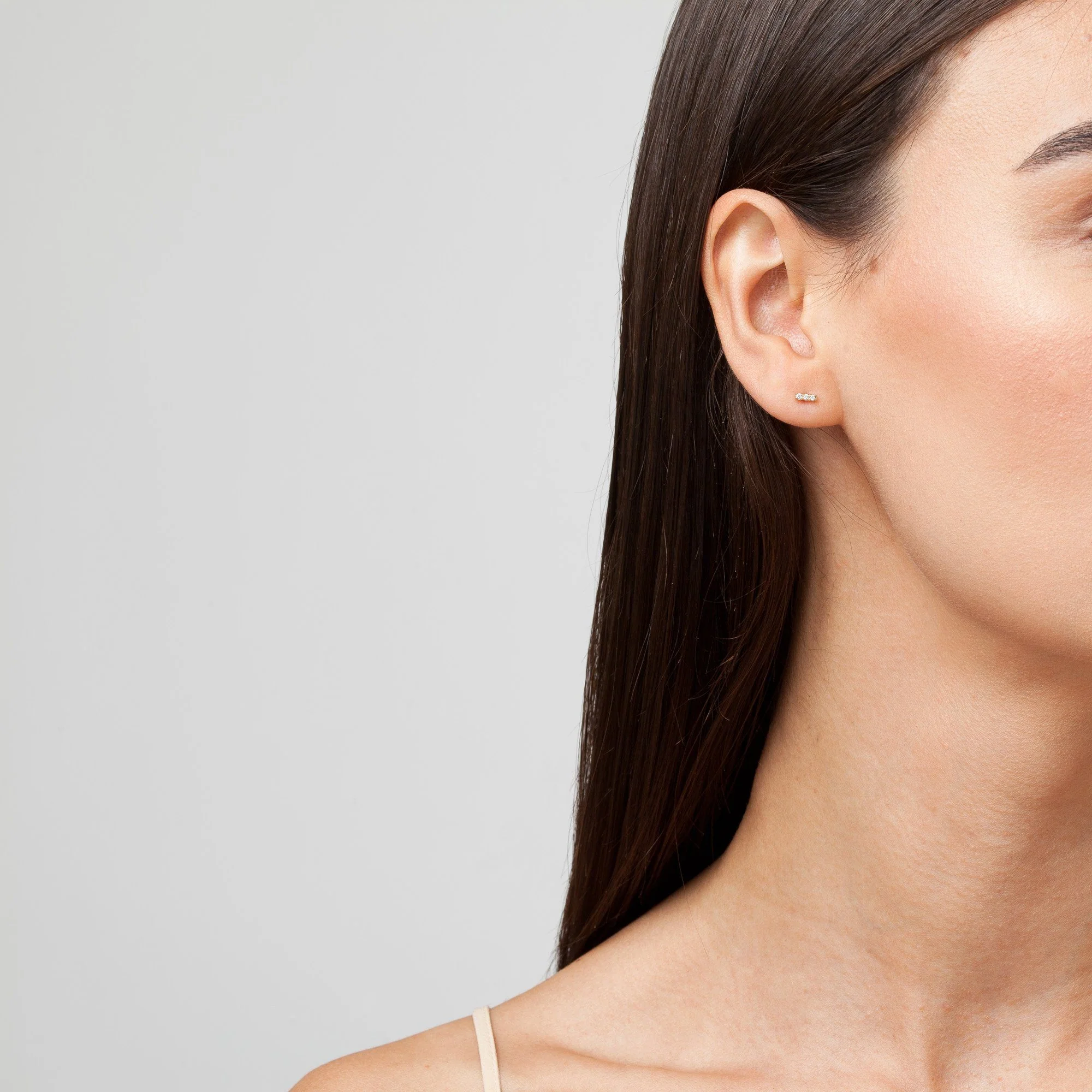 Mini Diamond Bar Earring - Image 12