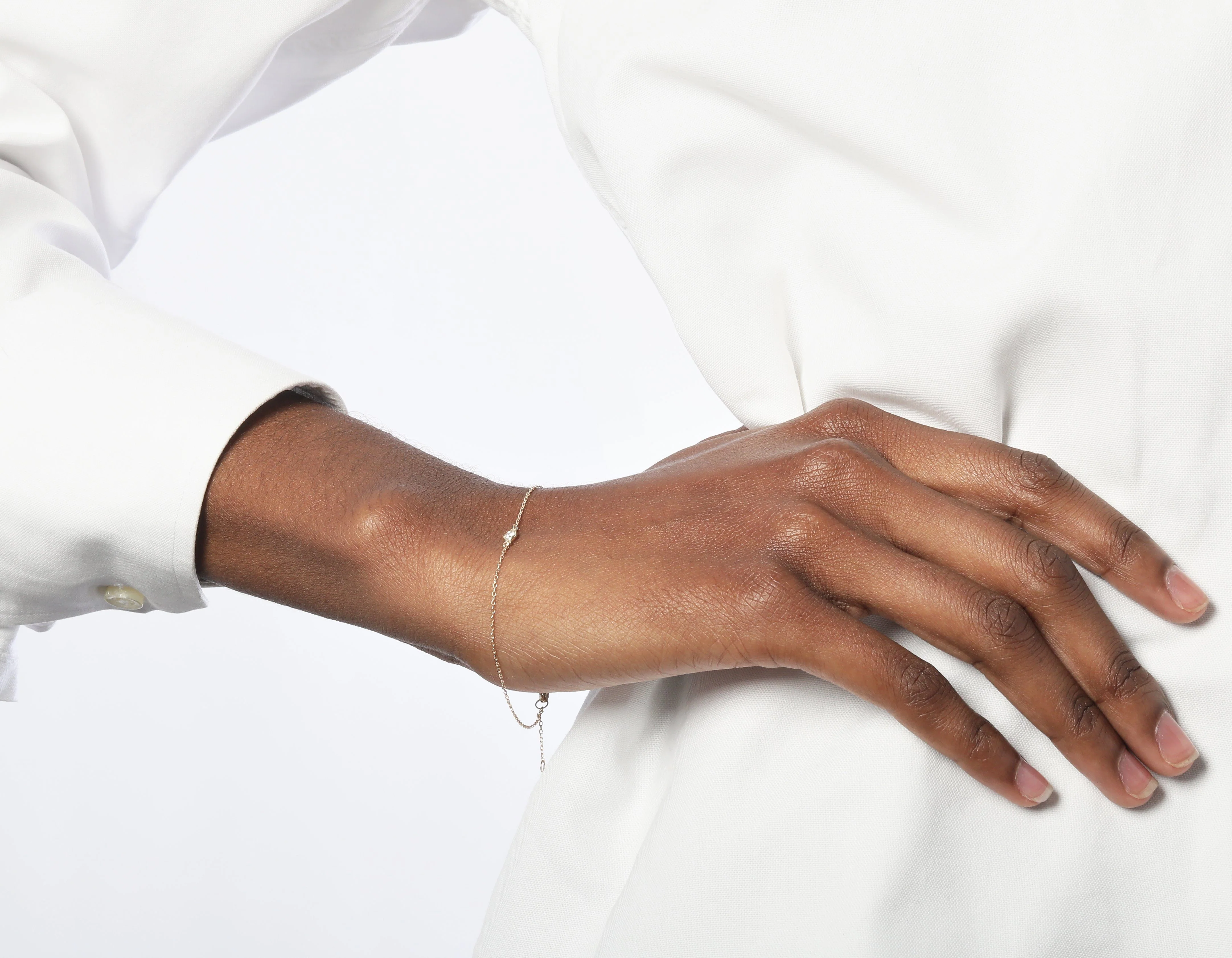 Mini Diamond Bezel Bracelet - Image 6