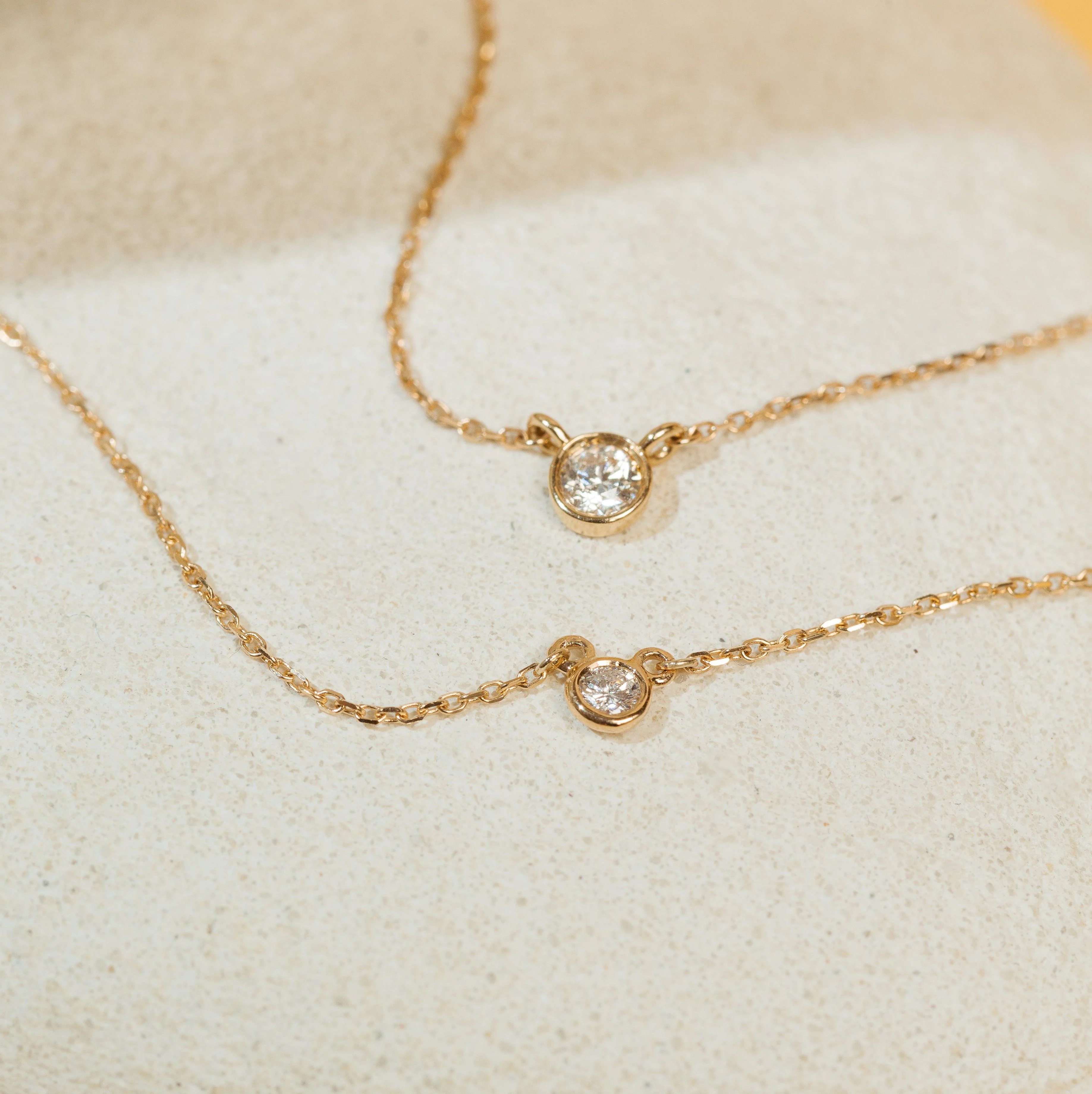 Mini Diamond Bezel Necklace - Image 22